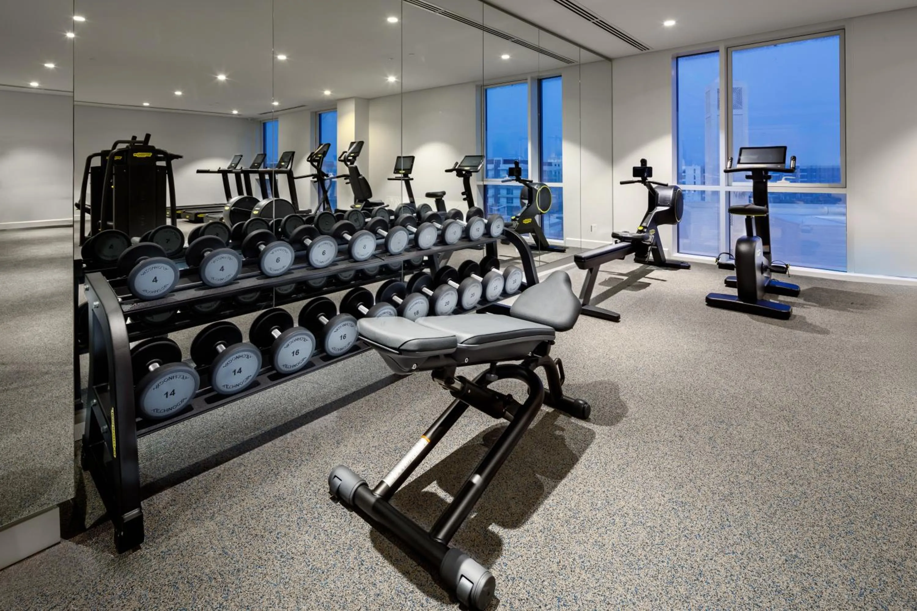 Fitness centre/facilities in Millennium Residences Saadiyat Island