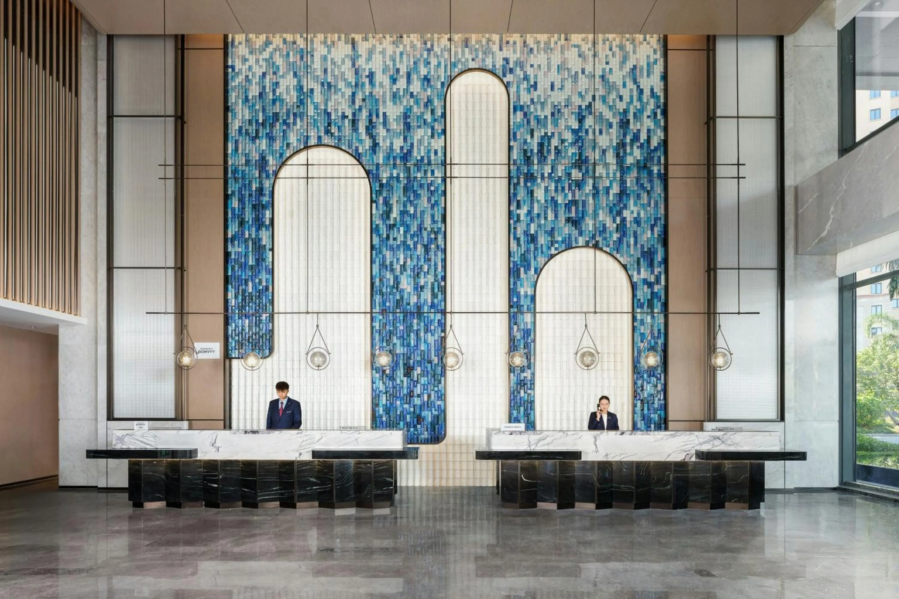 Lobby or reception in Jieyang Marriott Hotel