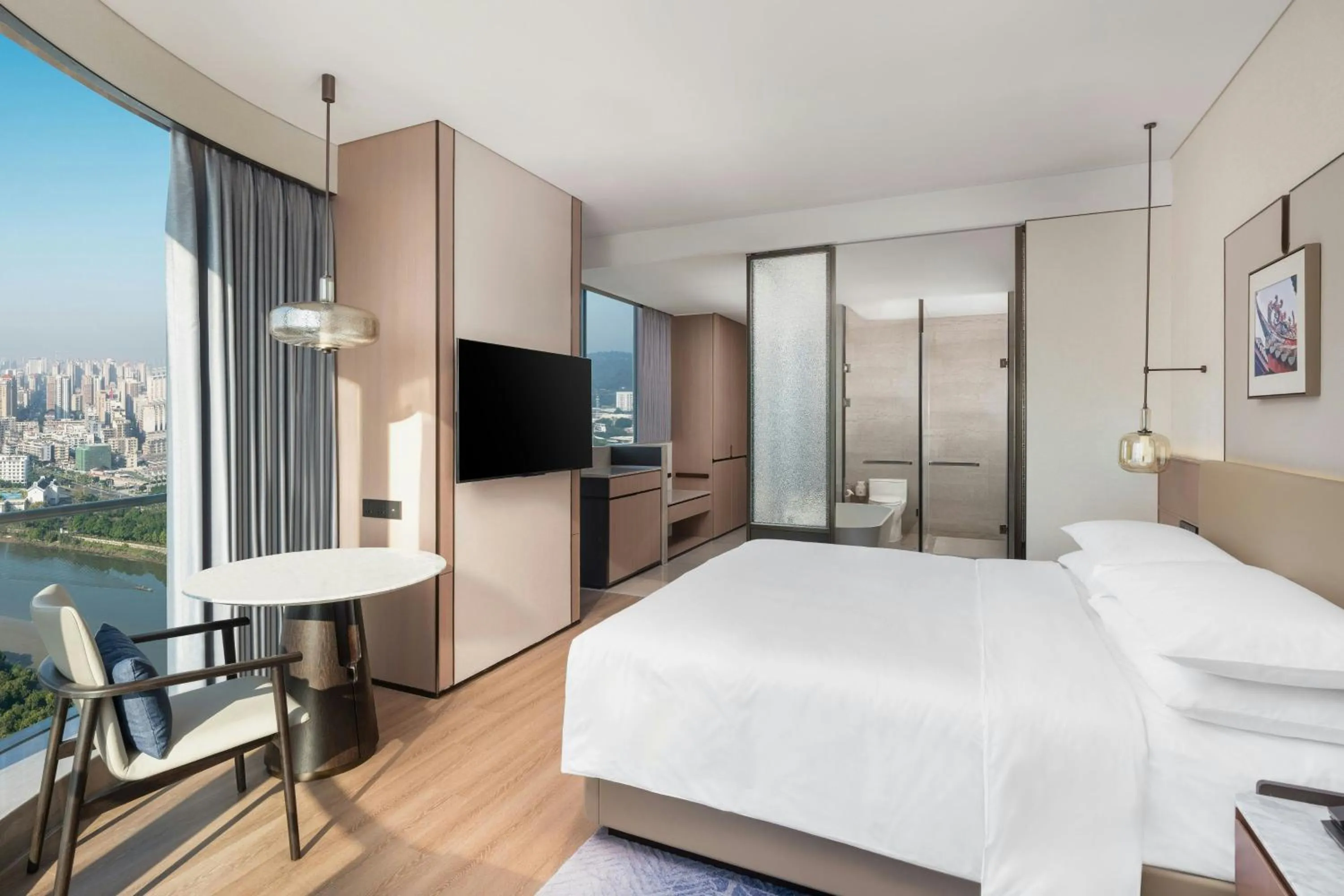 Bedroom, Bed in Jieyang Marriott Hotel