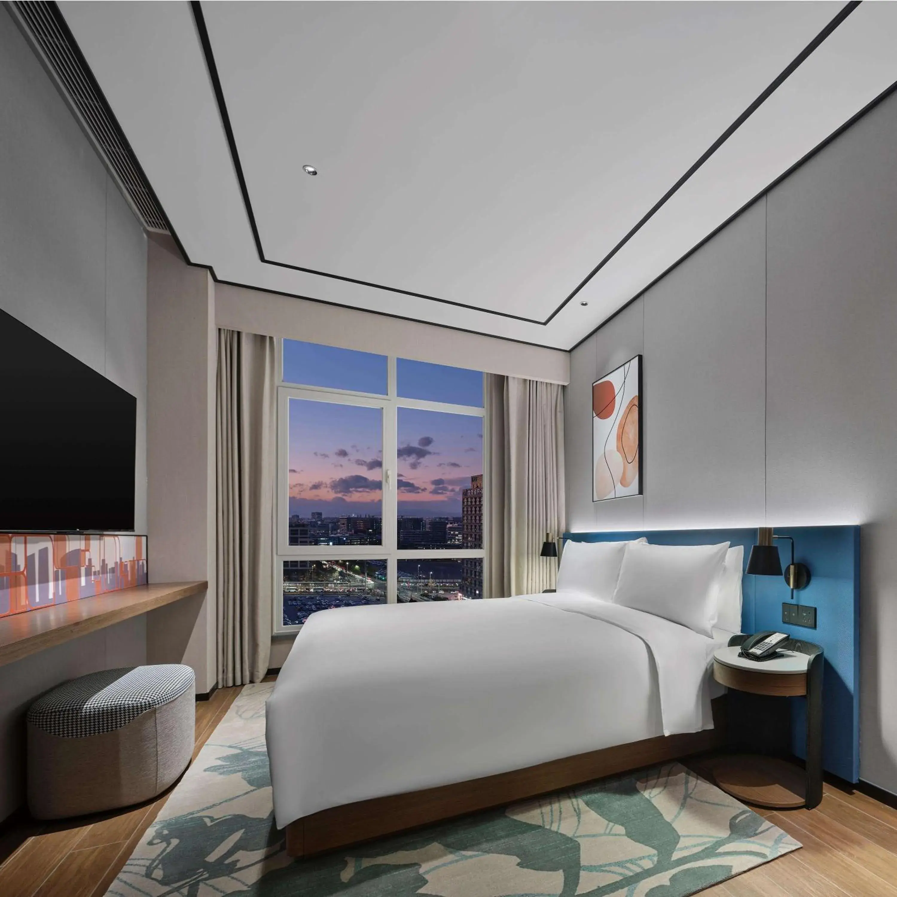 Bed in Hilton Garden Inn Beijing Yizhuang Bed in Hilton Garden Inn Beijing Yizhuang