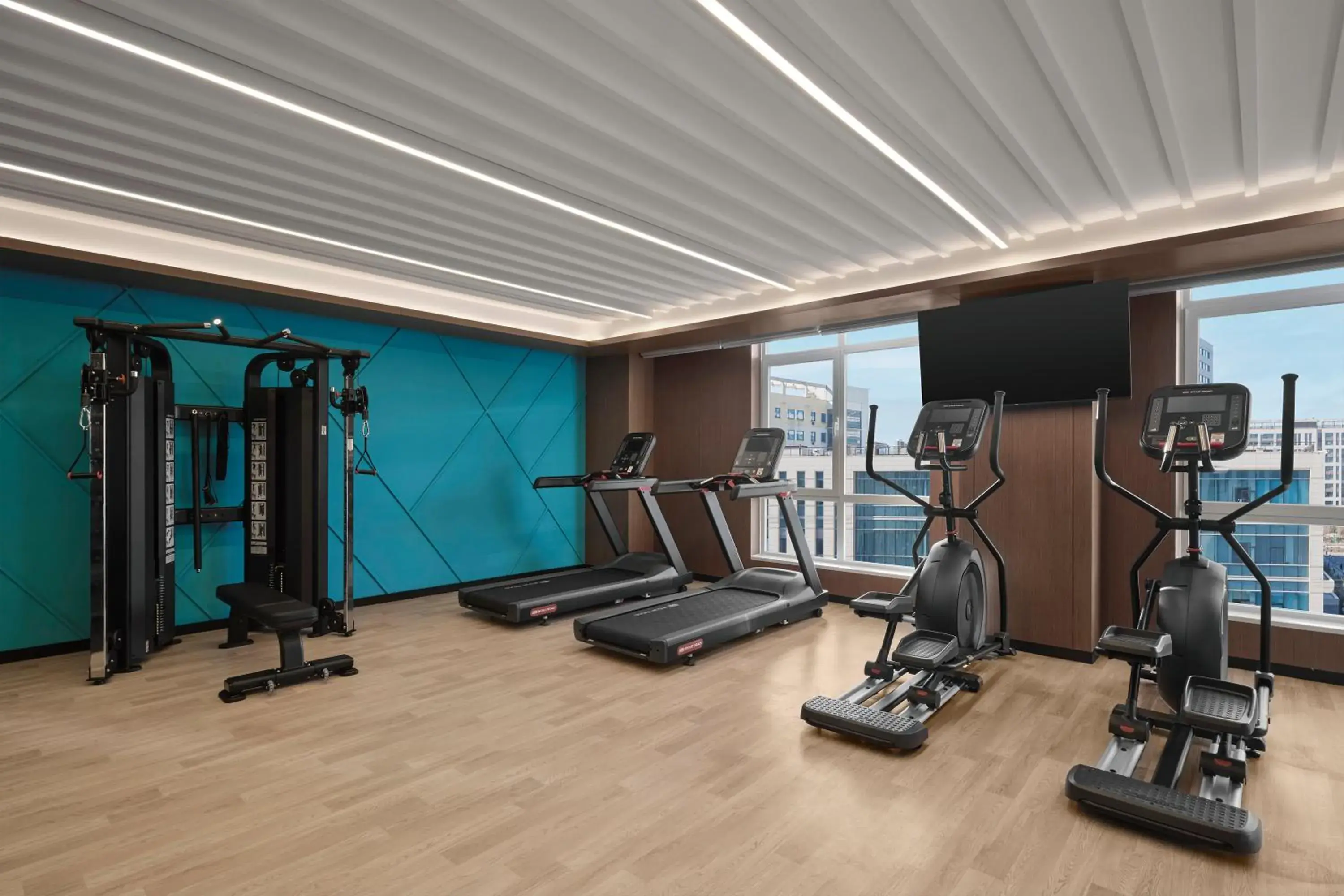 Fitness centre/facilities in Hilton Garden Inn Beijing Yizhuang Fitness centre/facilities in Hilton Garden Inn Beijing Yizhuang