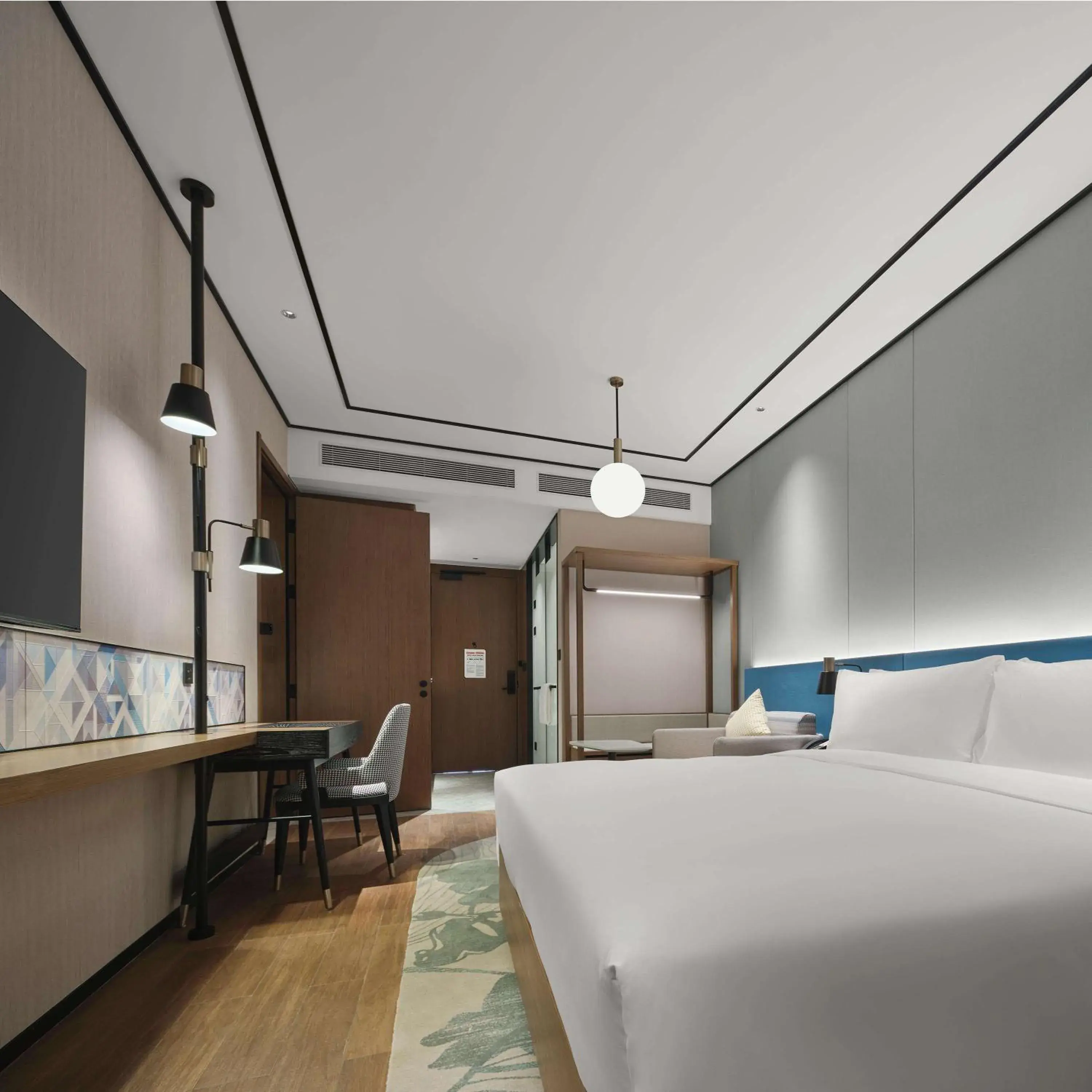 Bed in Hilton Garden Inn Beijing Yizhuang Bed in Hilton Garden Inn Beijing Yizhuang