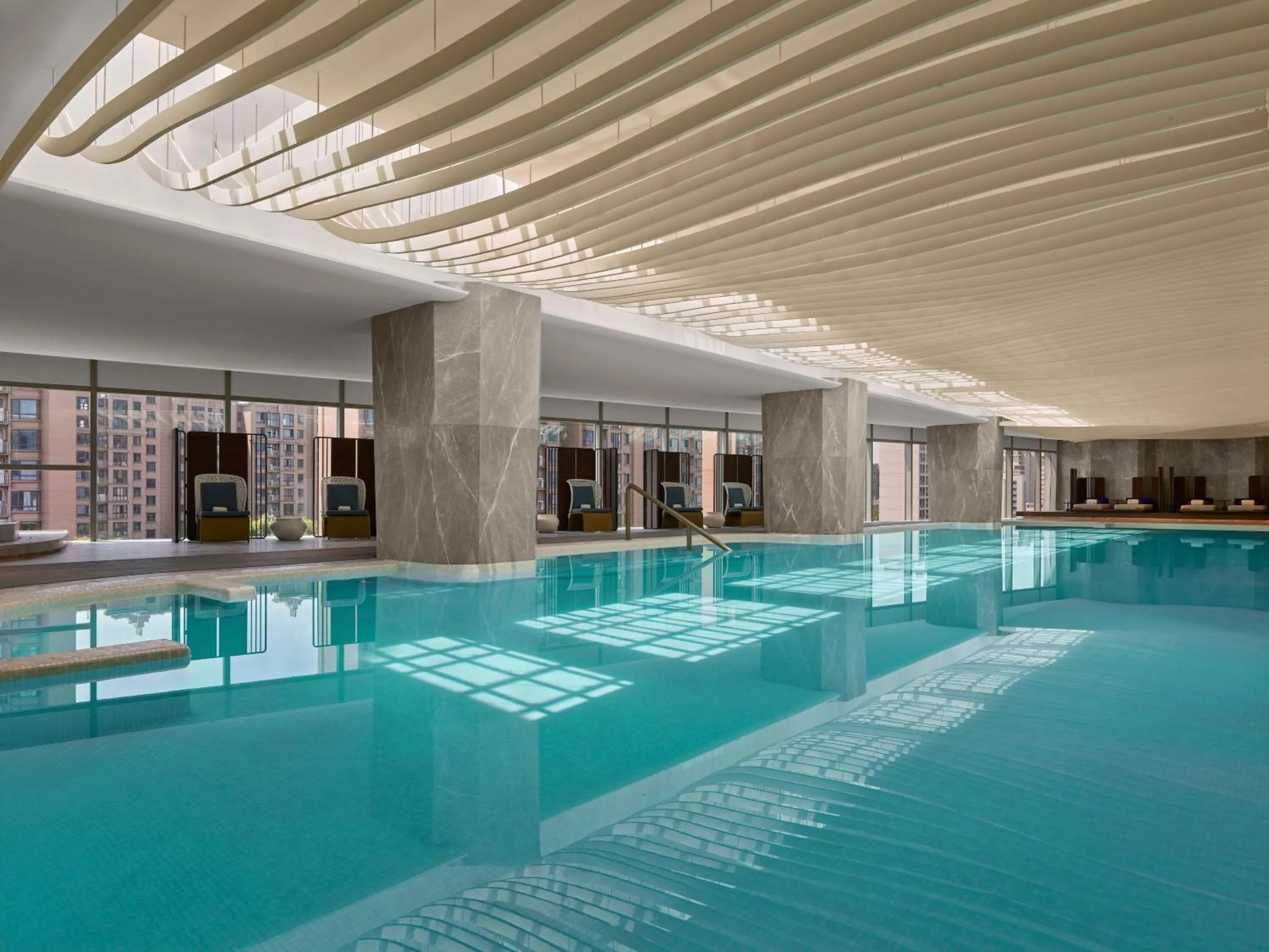 Swimming pool in Hilton Shanghai Greater Hongqiao