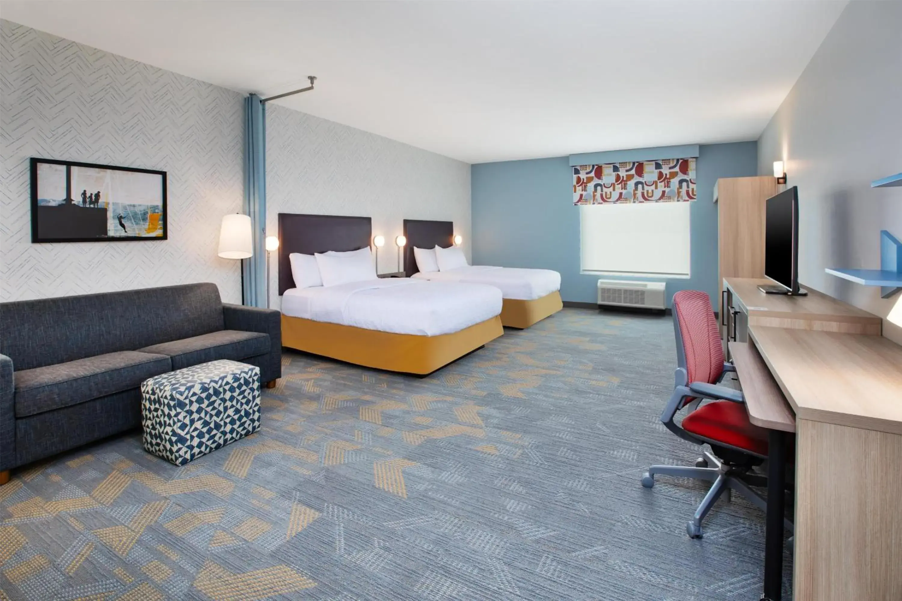 Living room, Bed in Home2 Suites By Hilton Traverse City Living room, Bed in Home2 Suites By Hilton Traverse City