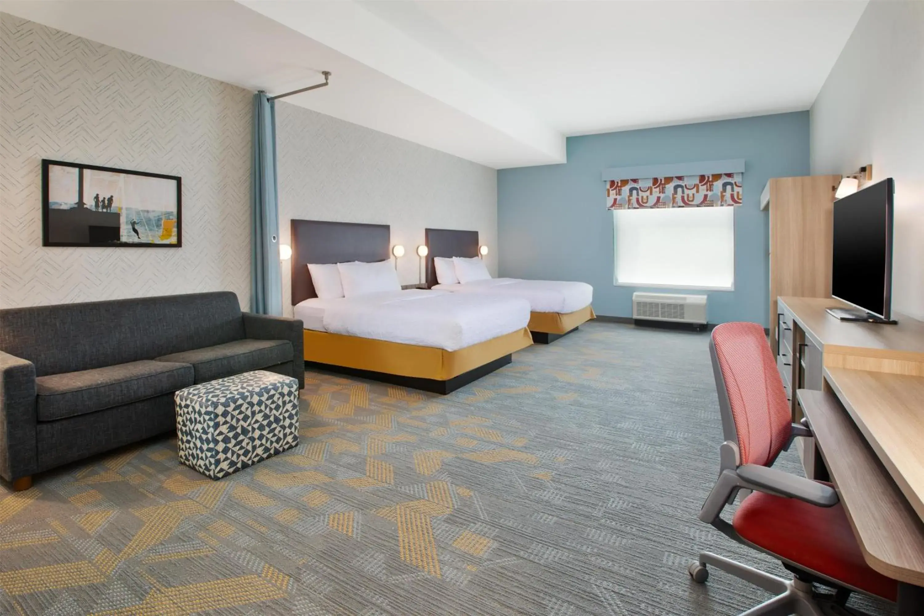 Living room, Bed in Home2 Suites By Hilton Traverse City Living room, Bed in Home2 Suites By Hilton Traverse City