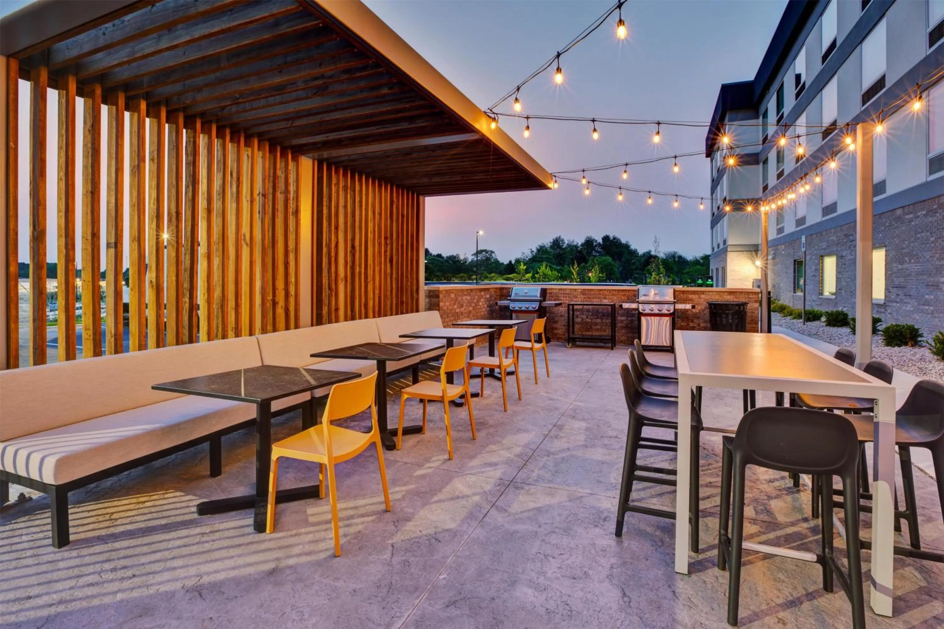 Patio in Home2 Suites By Hilton Traverse City