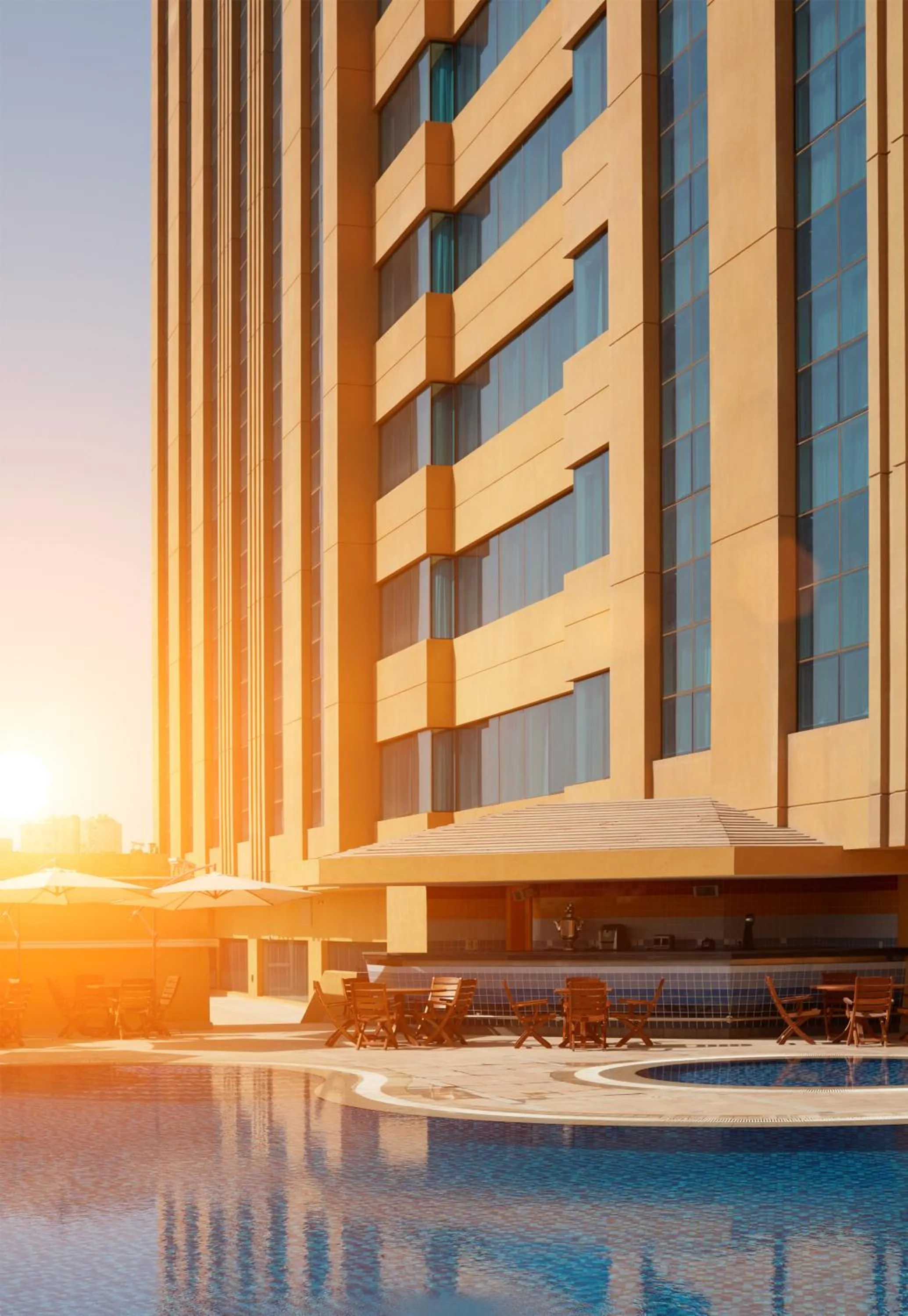 Pool view in Millennium Hotel & Convention Centre Kuwait