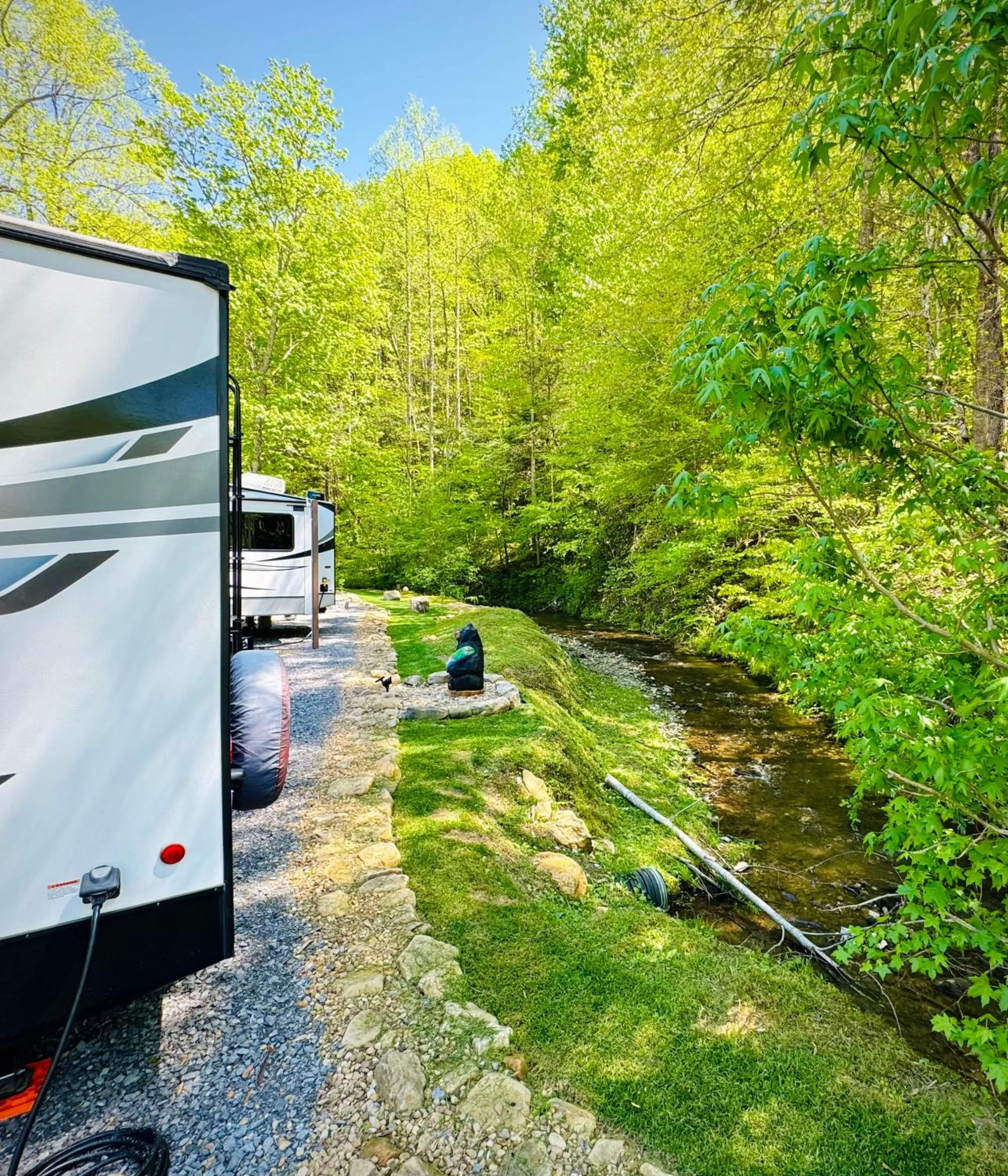 River view in Dudley Creek RV Resort