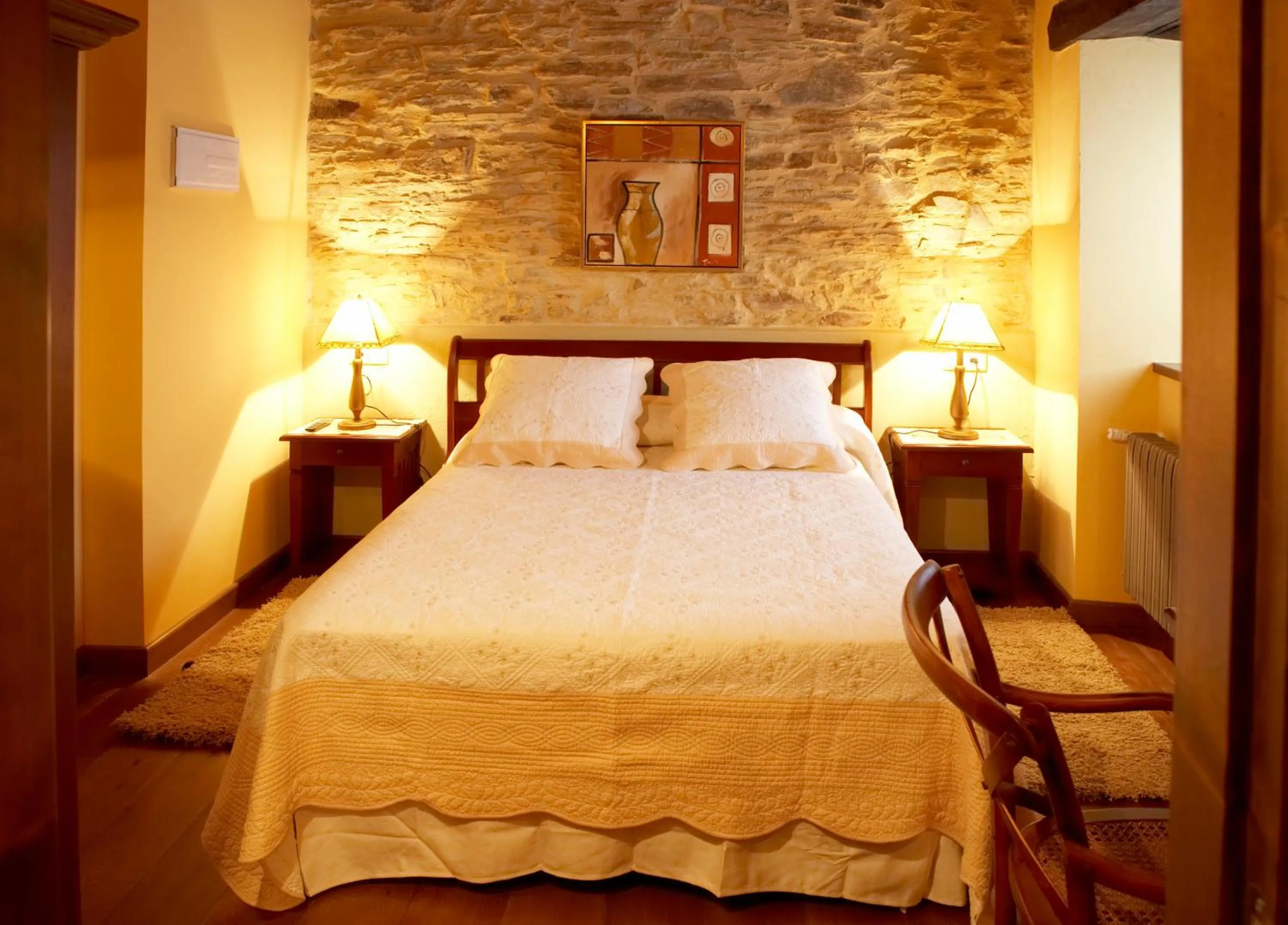 Bed in Hotel Rural Casona Trabadelo