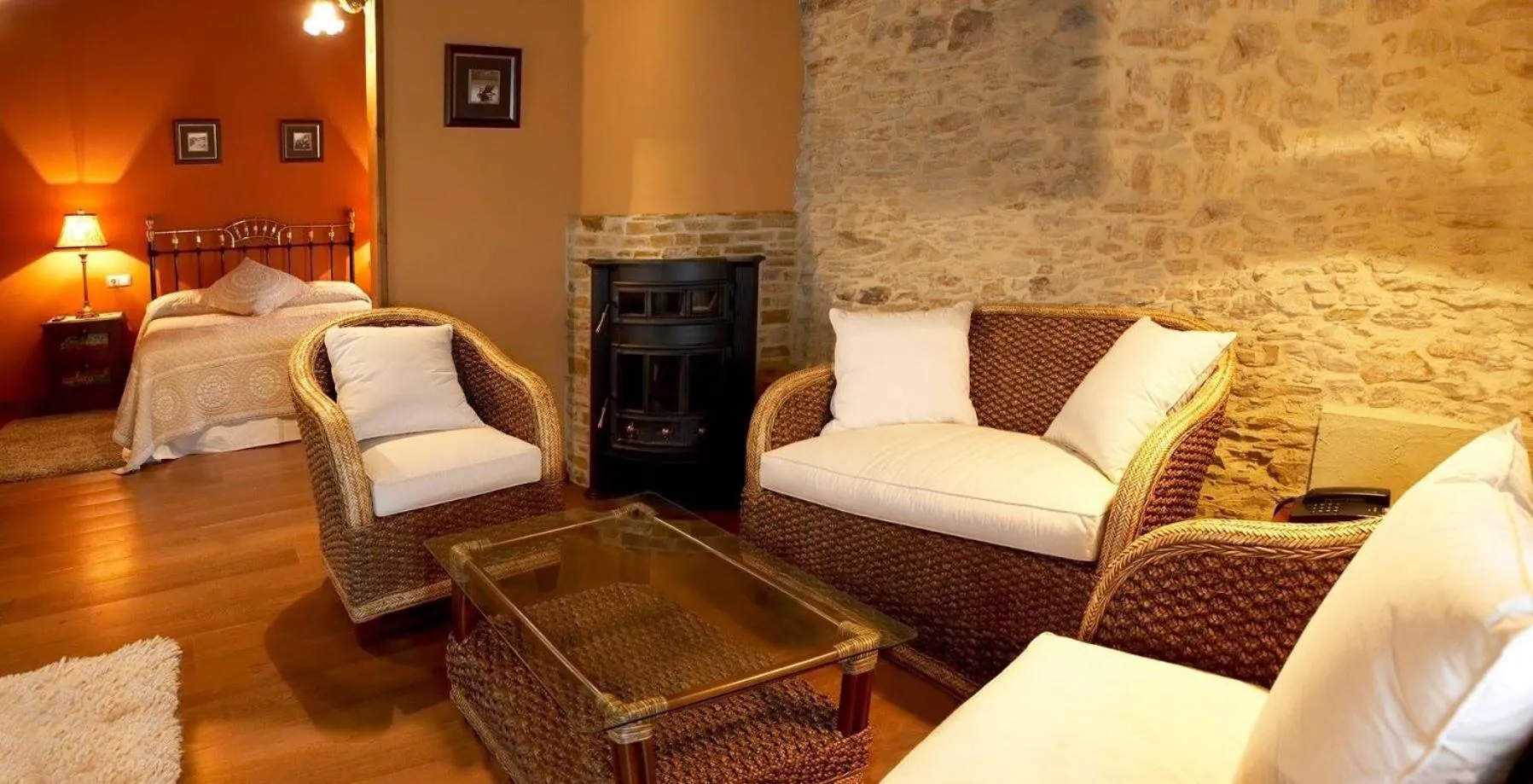 Bed in Hotel Rural Casona Trabadelo