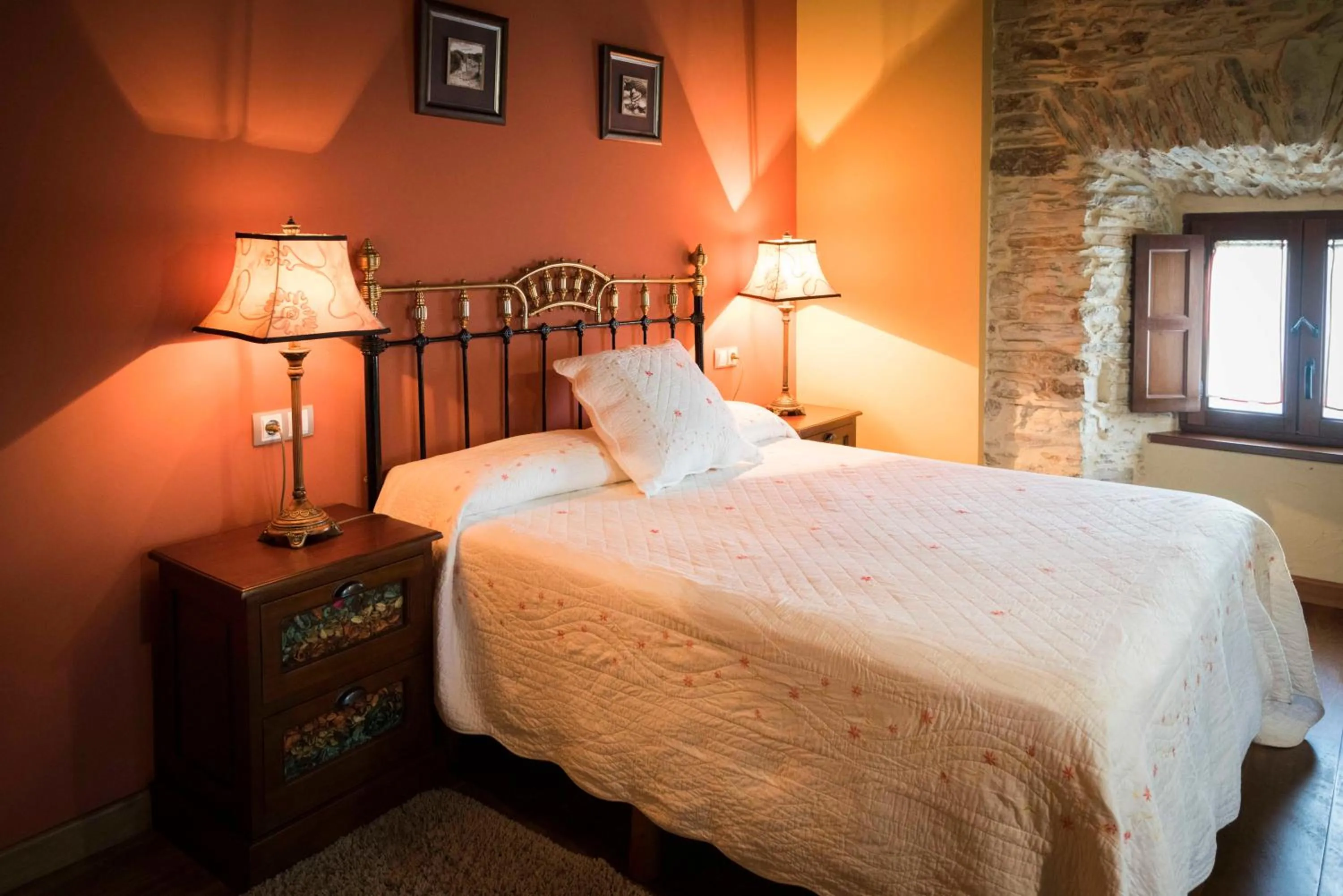 Bed in Hotel Rural Casona Trabadelo
