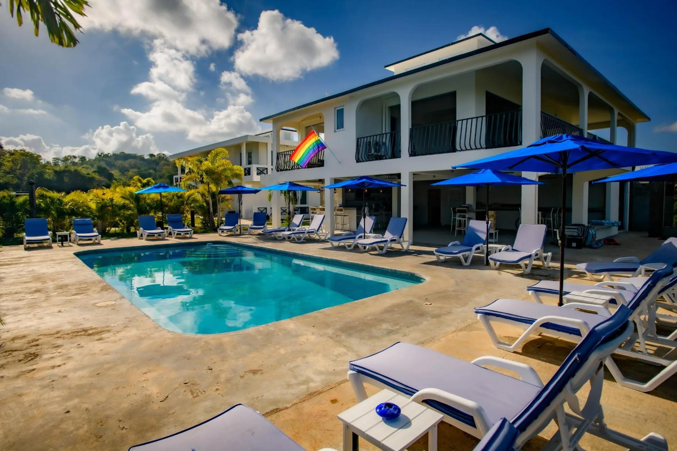 Pool view in Club Vieques - Adults Only Resort - LGBT Friendly