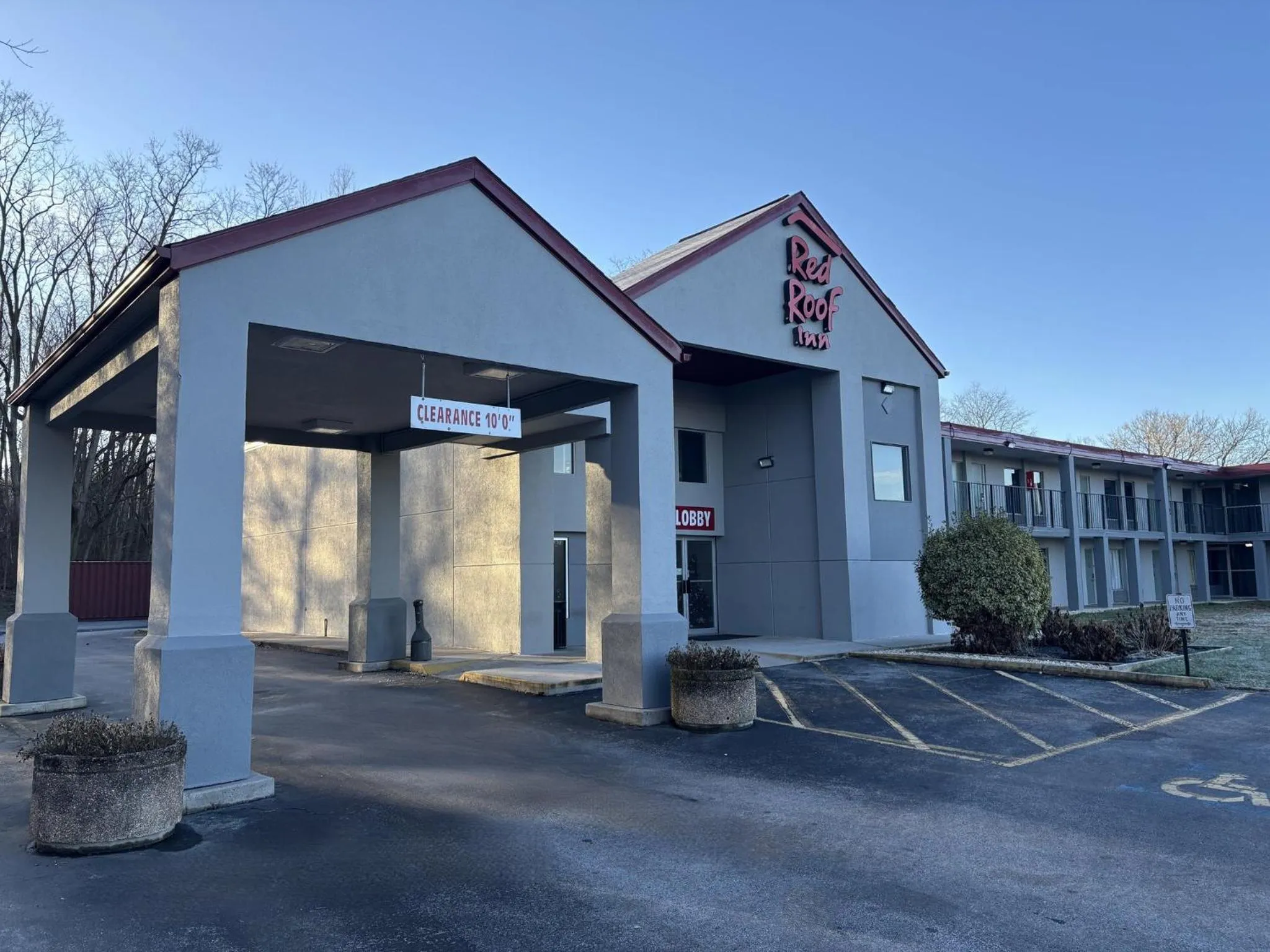 Property building in HomeTowne Studios by Red Roof Hagerstown - Williamsport, MD