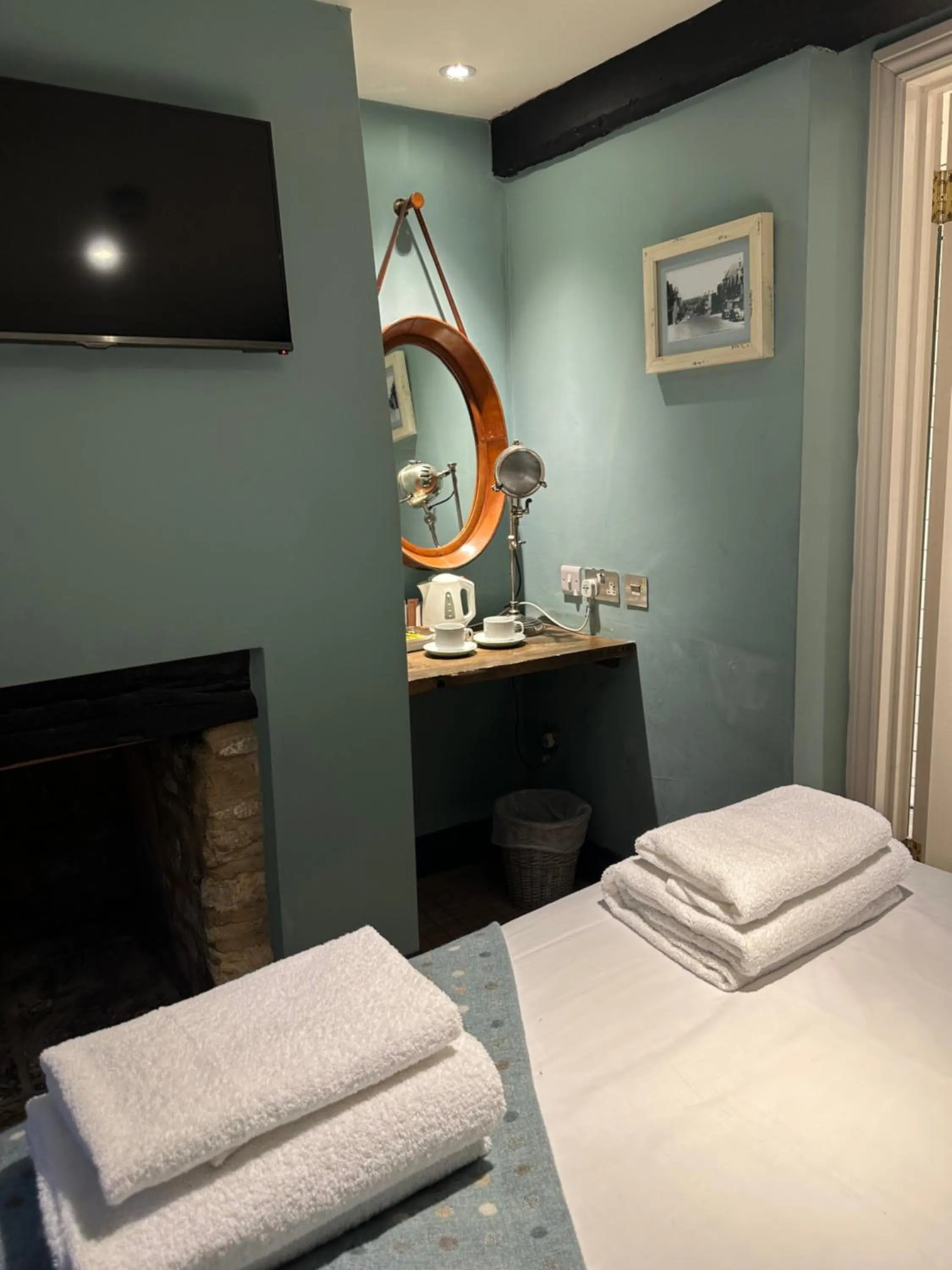 Bed in The Golden Pheasant Inn