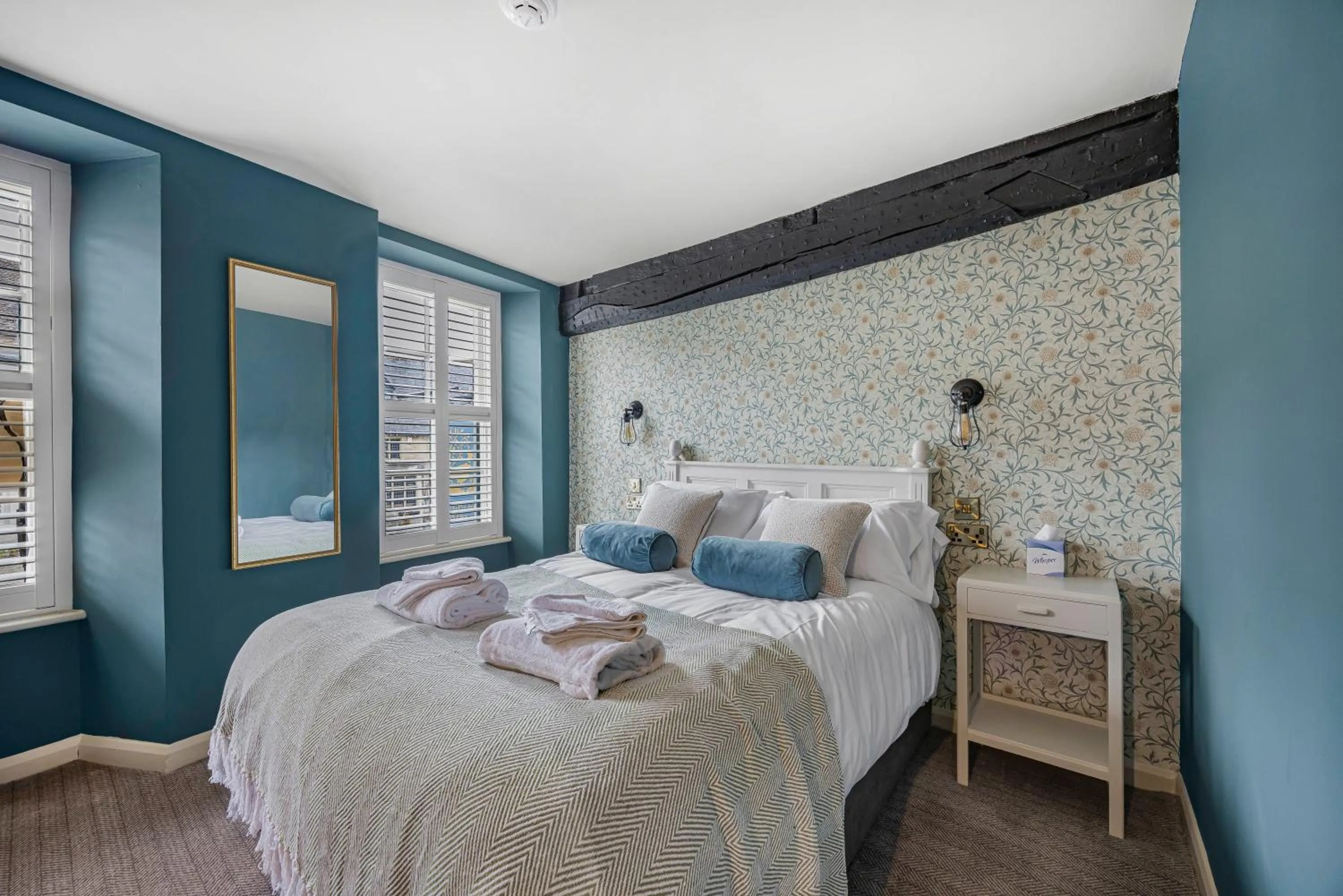 Bed in The Golden Pheasant Inn