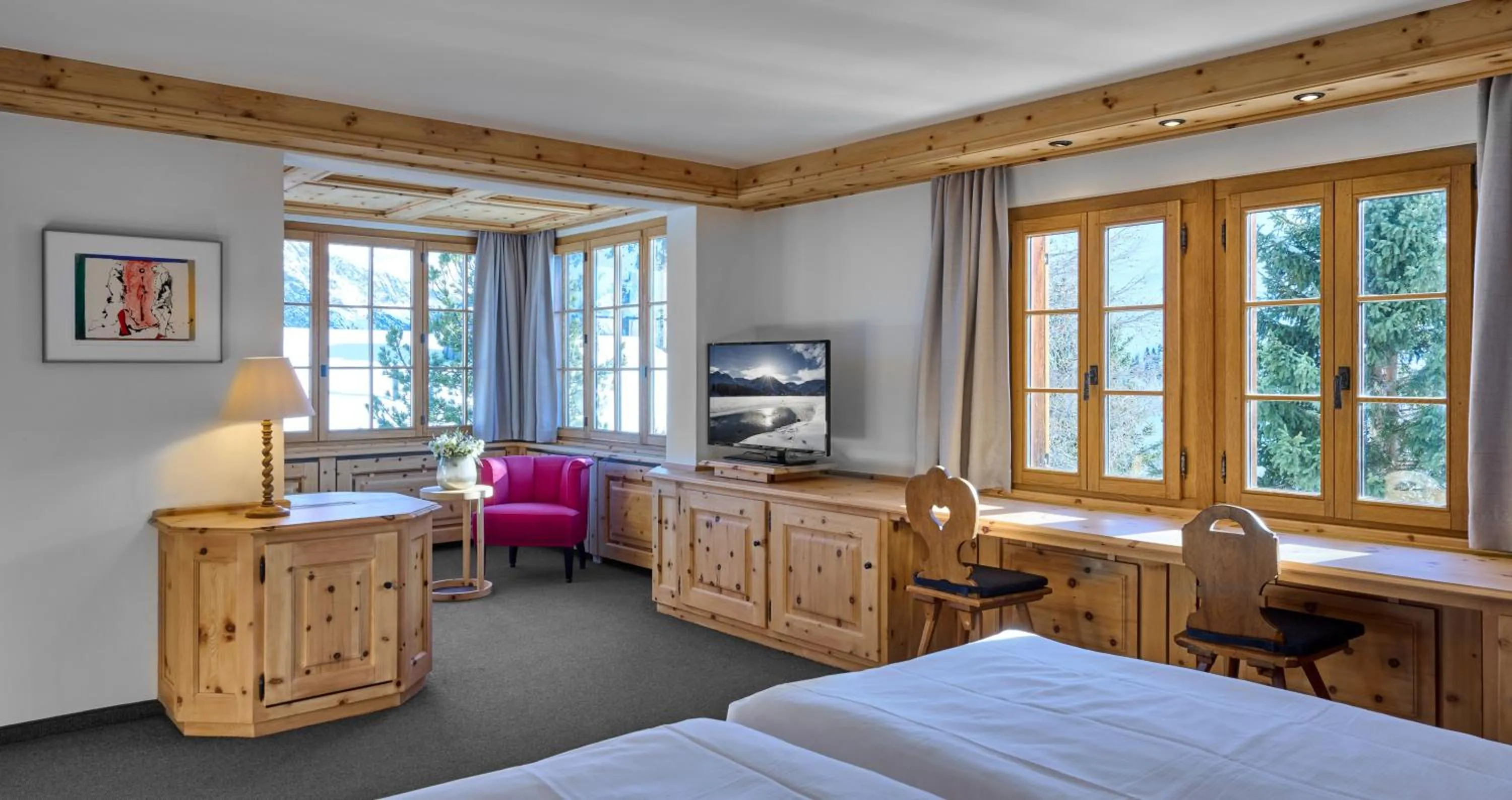 View (from property/room), Bed in Hotel Stoffel - adults only