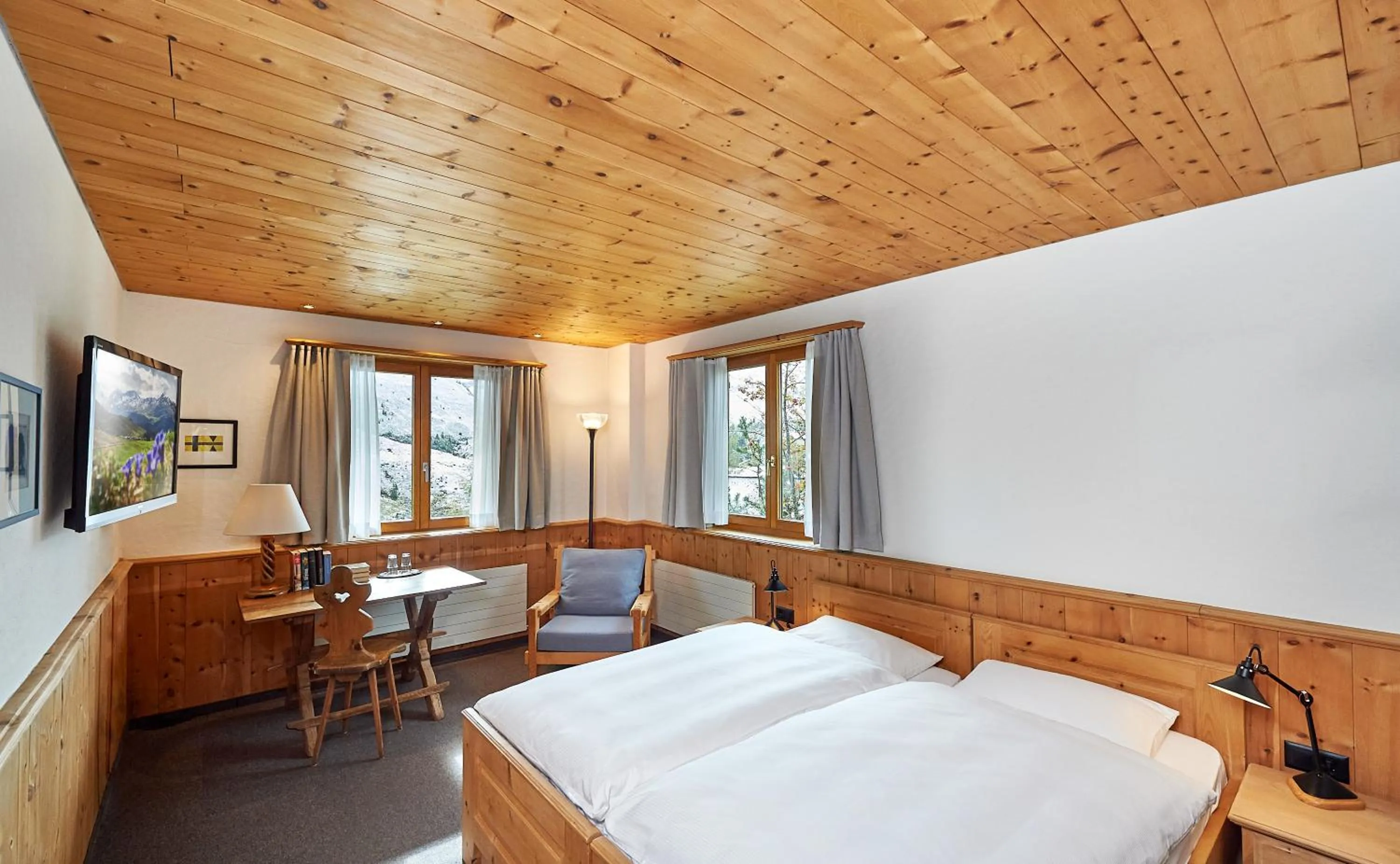 View (from property/room), Bed in Hotel Stoffel - adults only