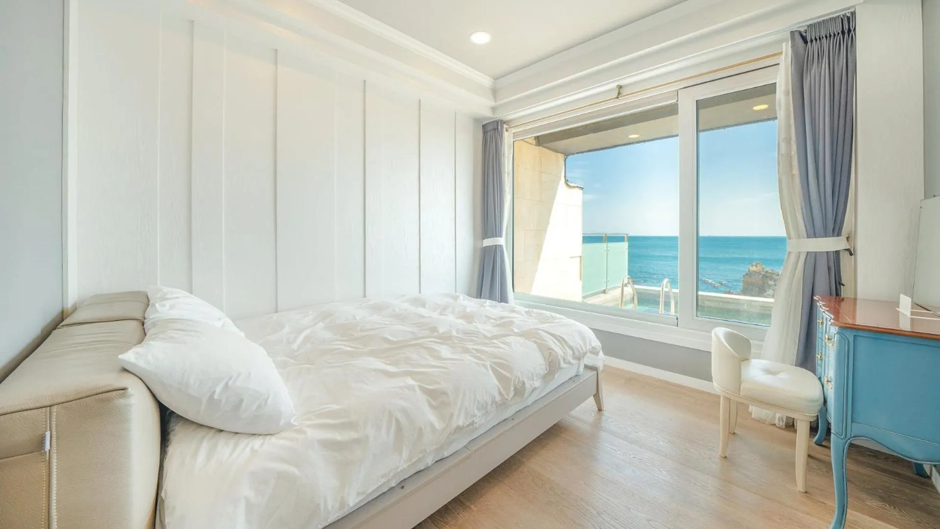 Property building, Bed in gyeongju blue21 poolvilla pension