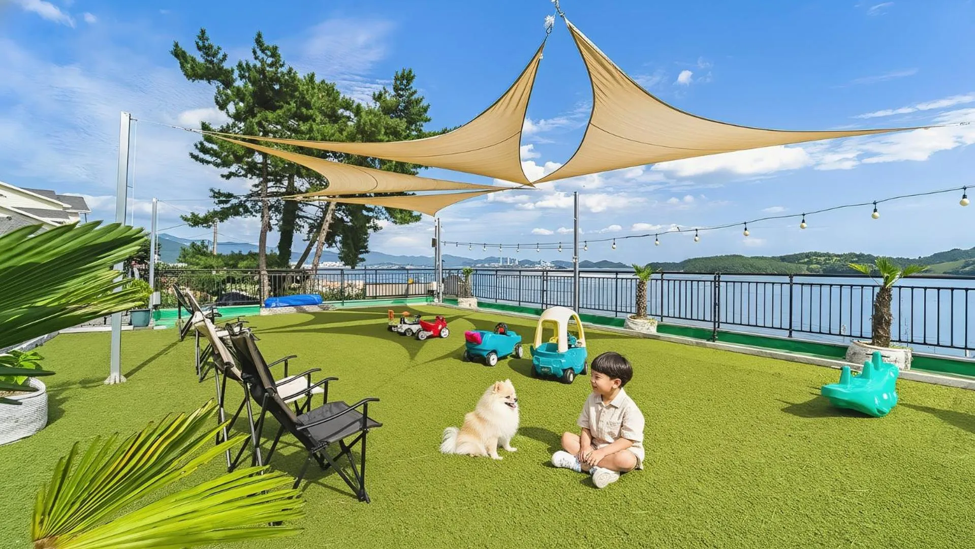 Property building in Namhae Spring, Summer, Fall, Winter Pet-