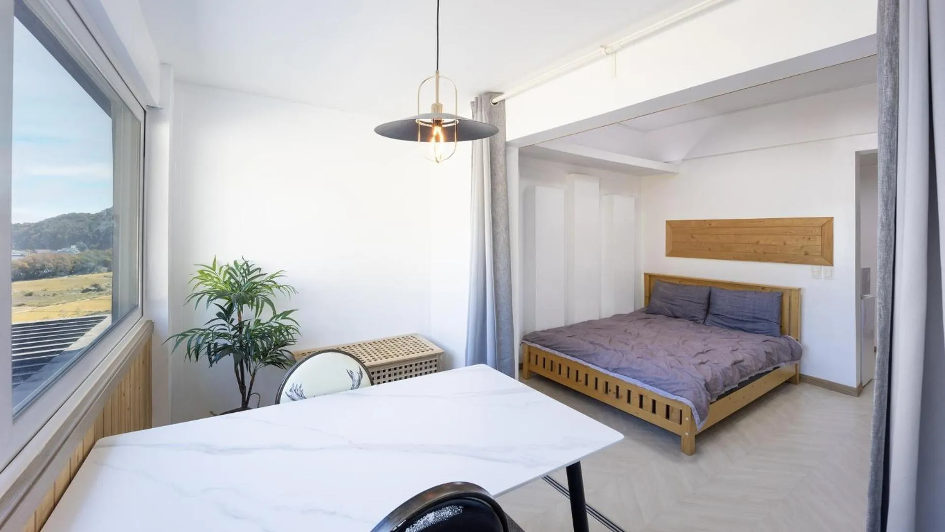 Property building, Bed in Namhae JJhouse Pension