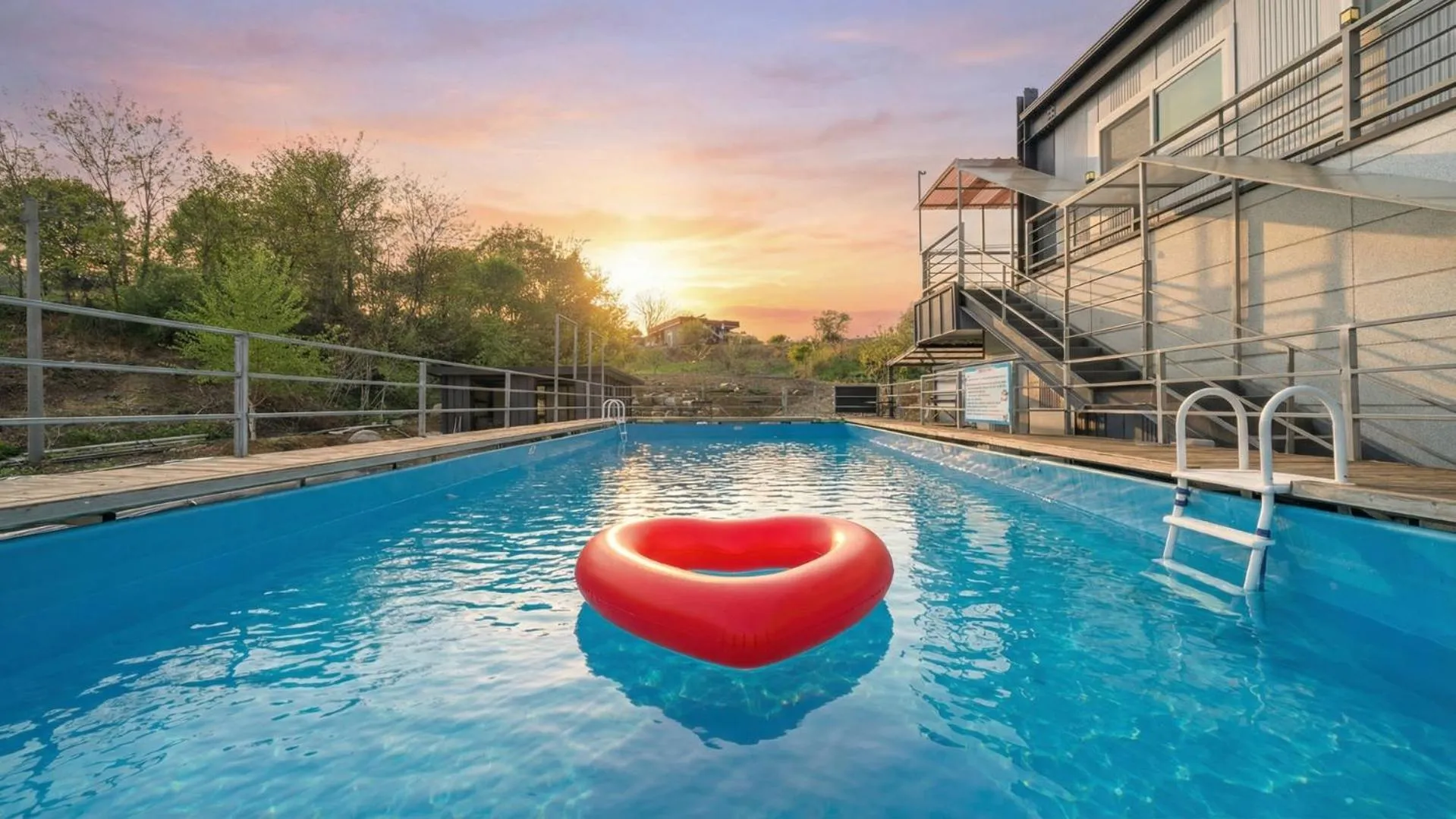 Property building in inje darani pet pension