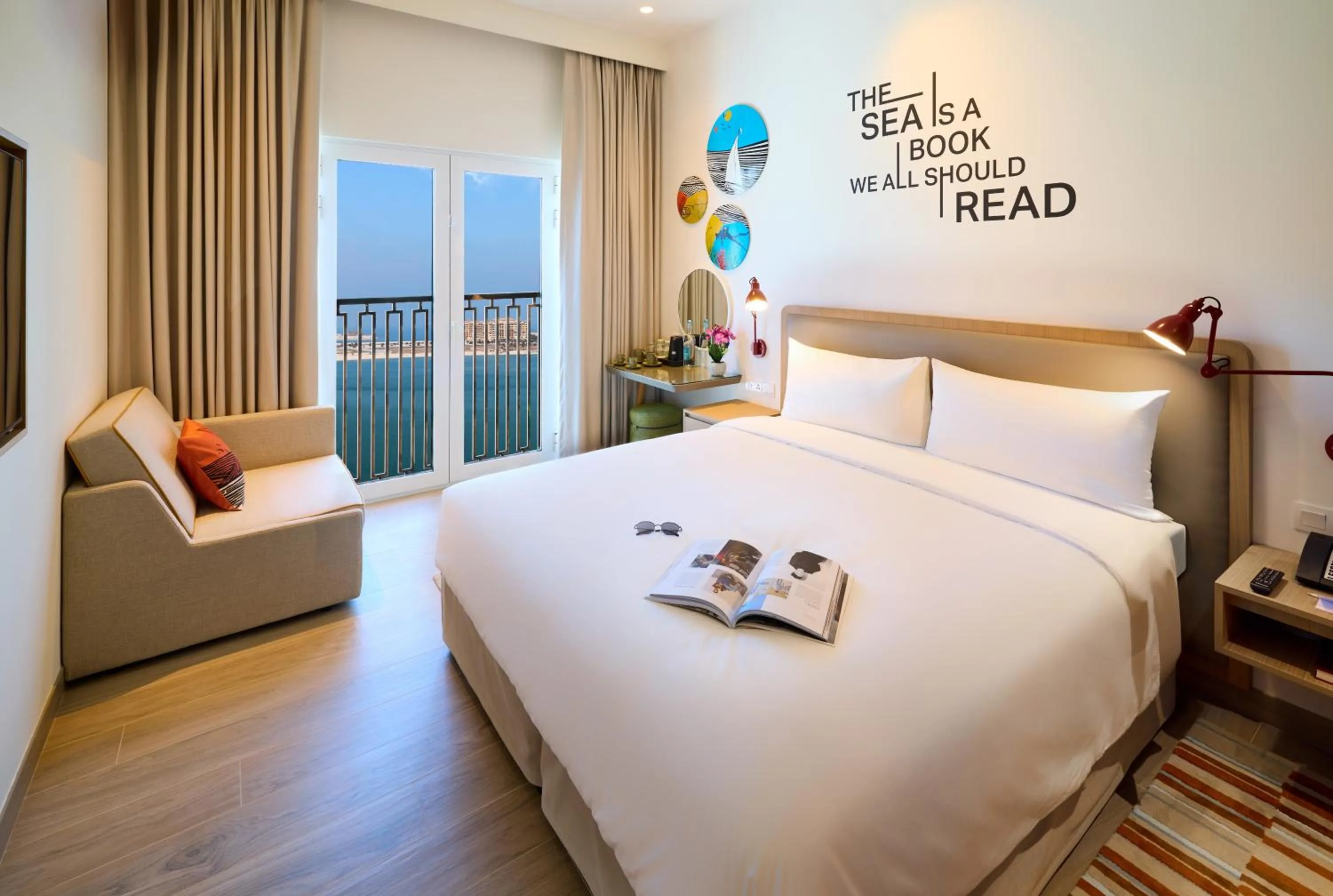 Bed in Rove Al Marjan Island