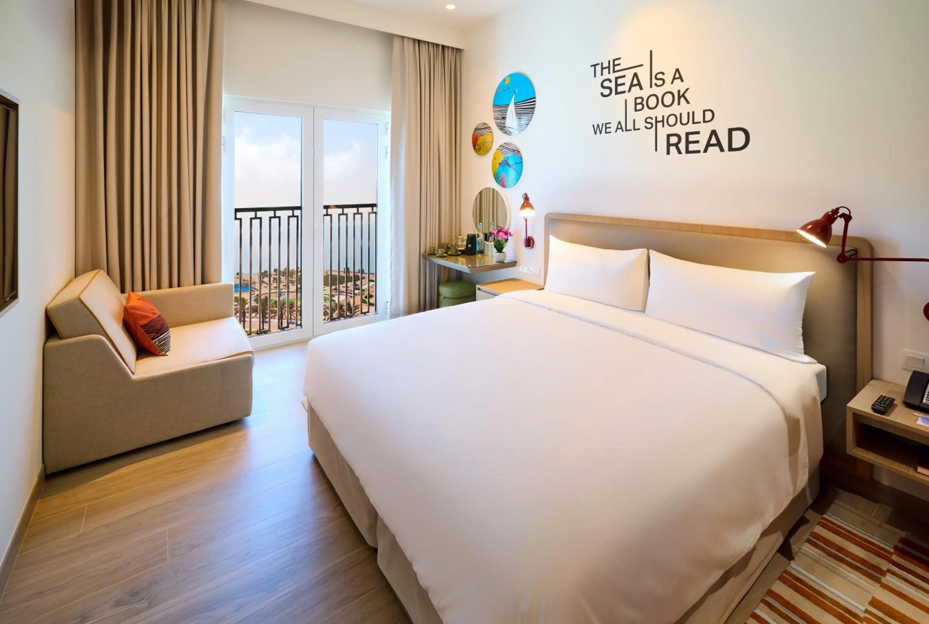 Bed in Rove Al Marjan Island