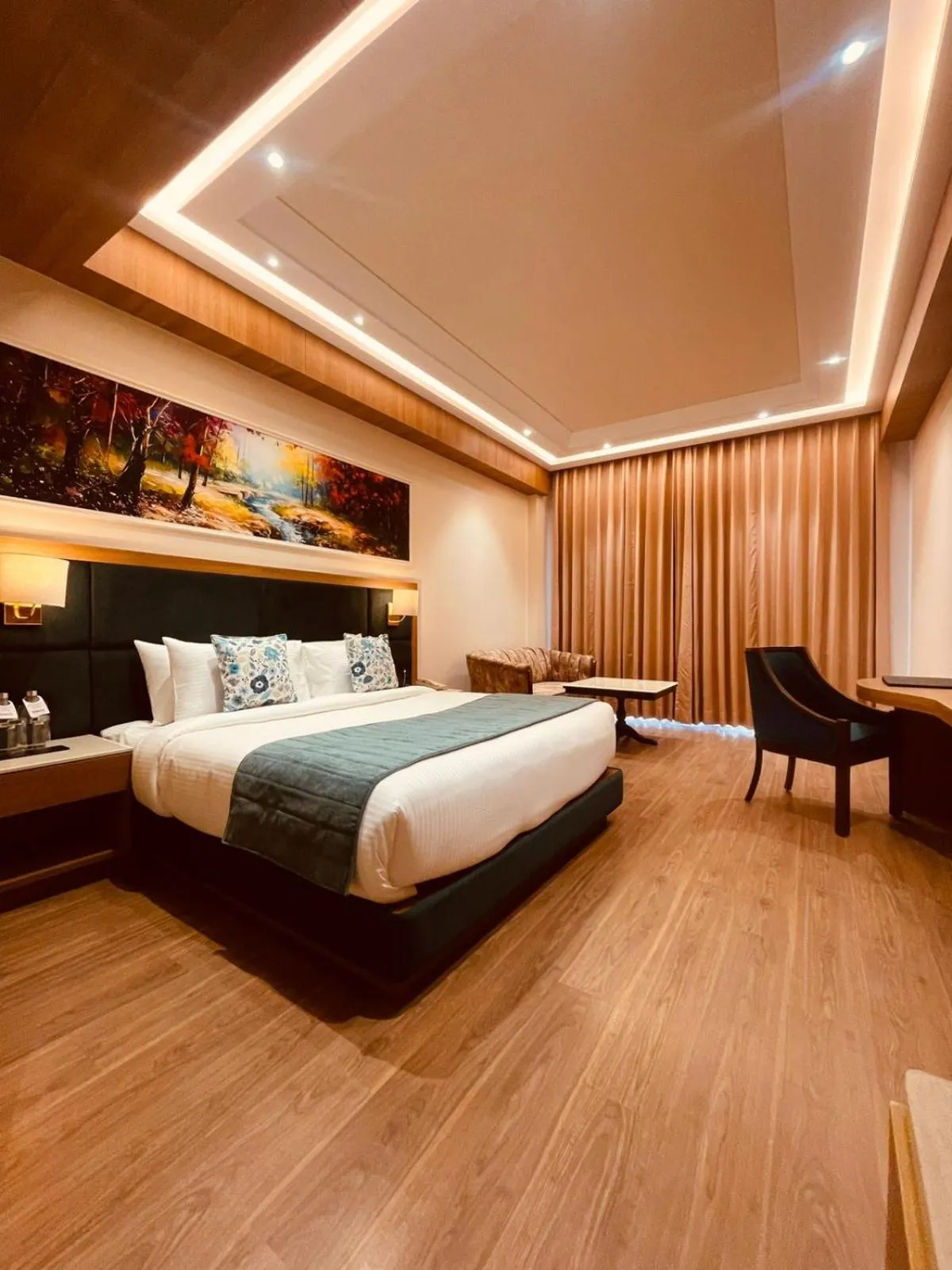 Bedroom, Bed in Regenta Place Dalhousie Just 500 Meters Walkable from Mall Road