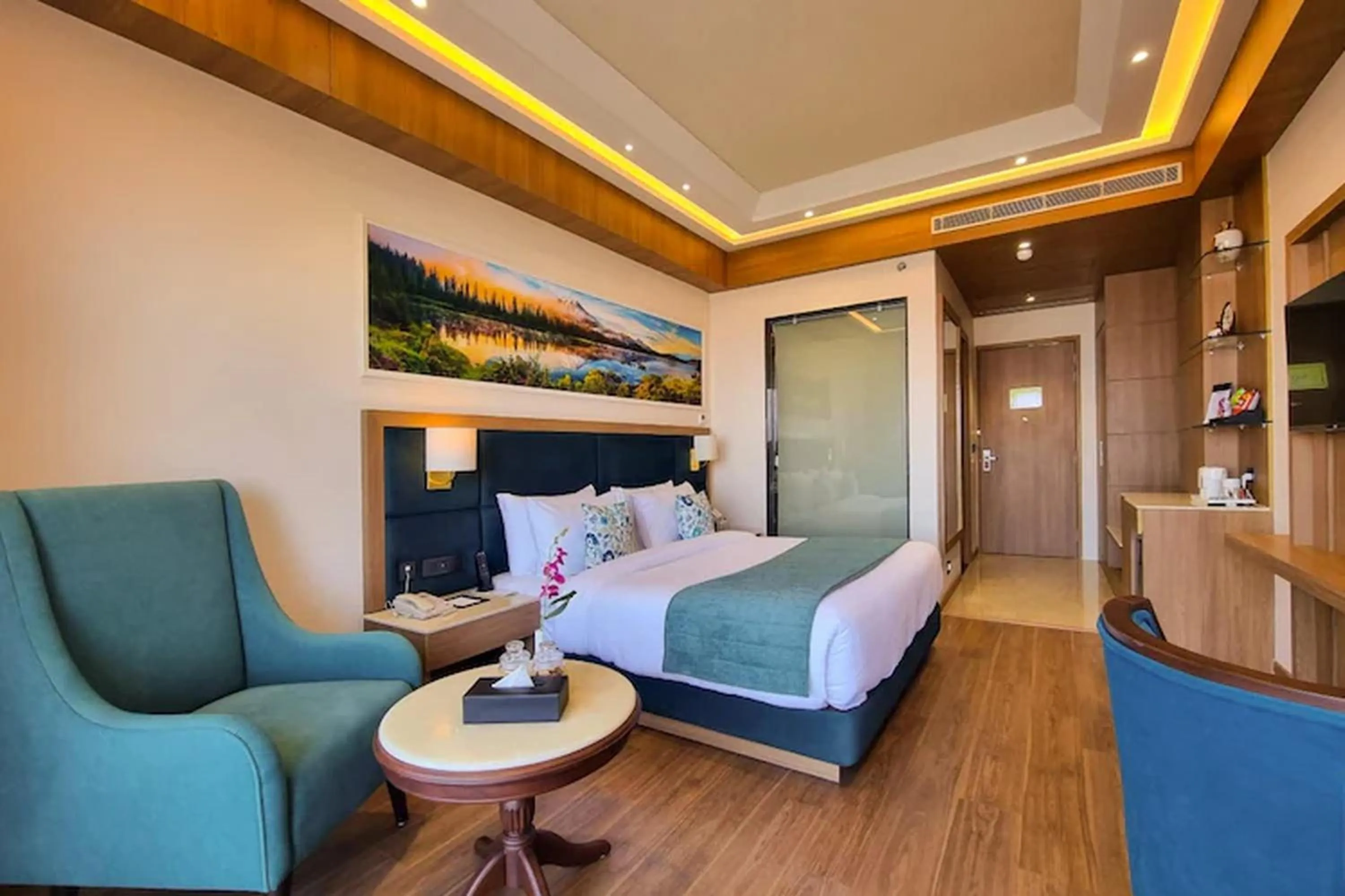 Bedroom, Bed in Regenta Place Dalhousie Just 500 Meters Walkable from Mall Road