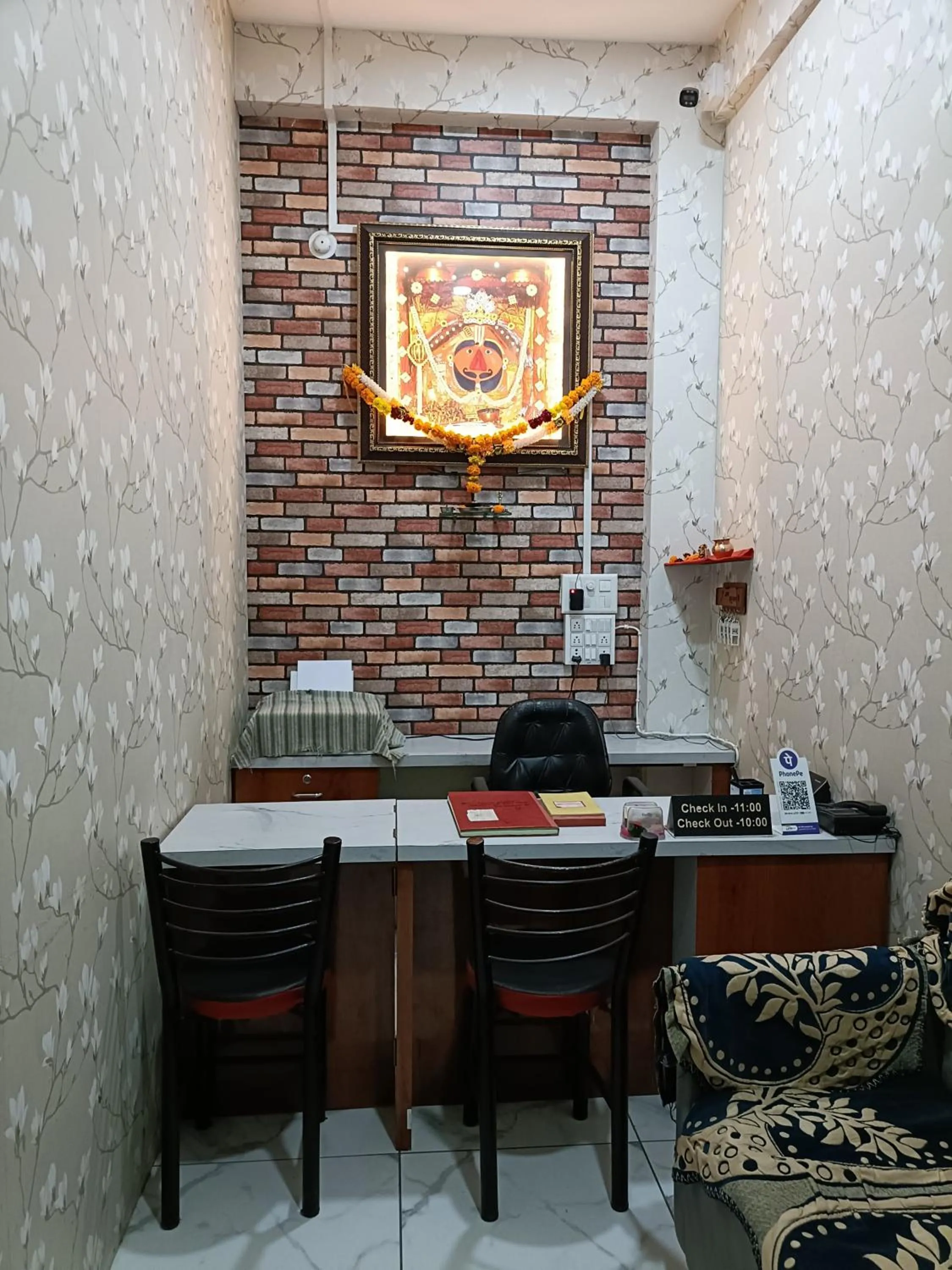 Seating area in Hotel shri salasar