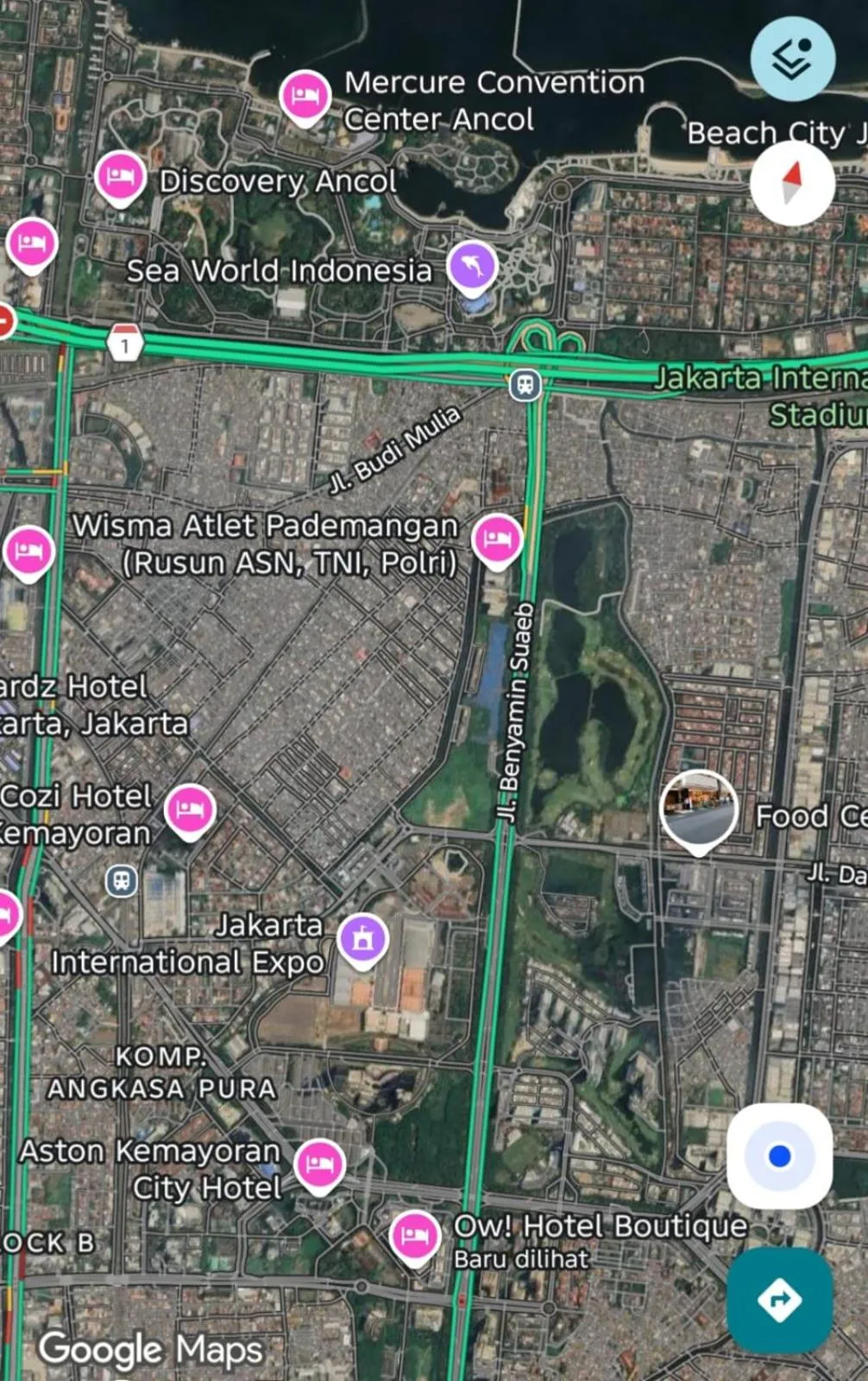 Location in Ow! Hotel Boutique Kemayoran