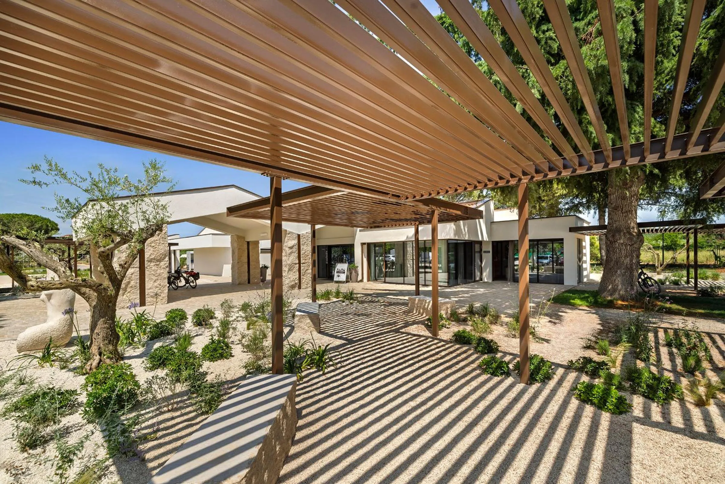 Lobby or reception in Maistra Camping Koversada Covered Mobile homes