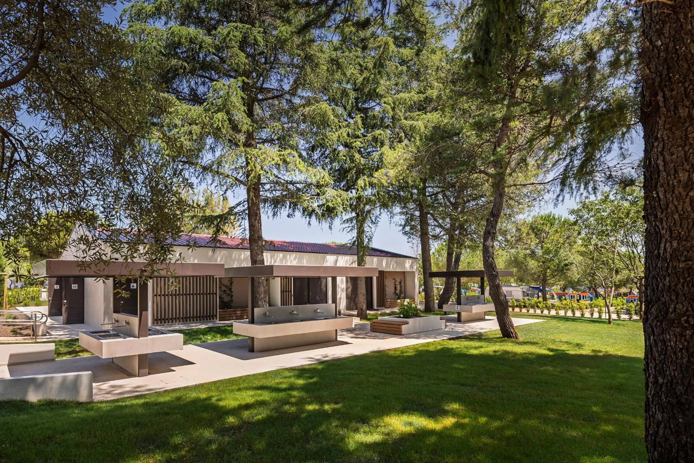 Toilet in Maistra Camping Koversada Covered Mobile homes