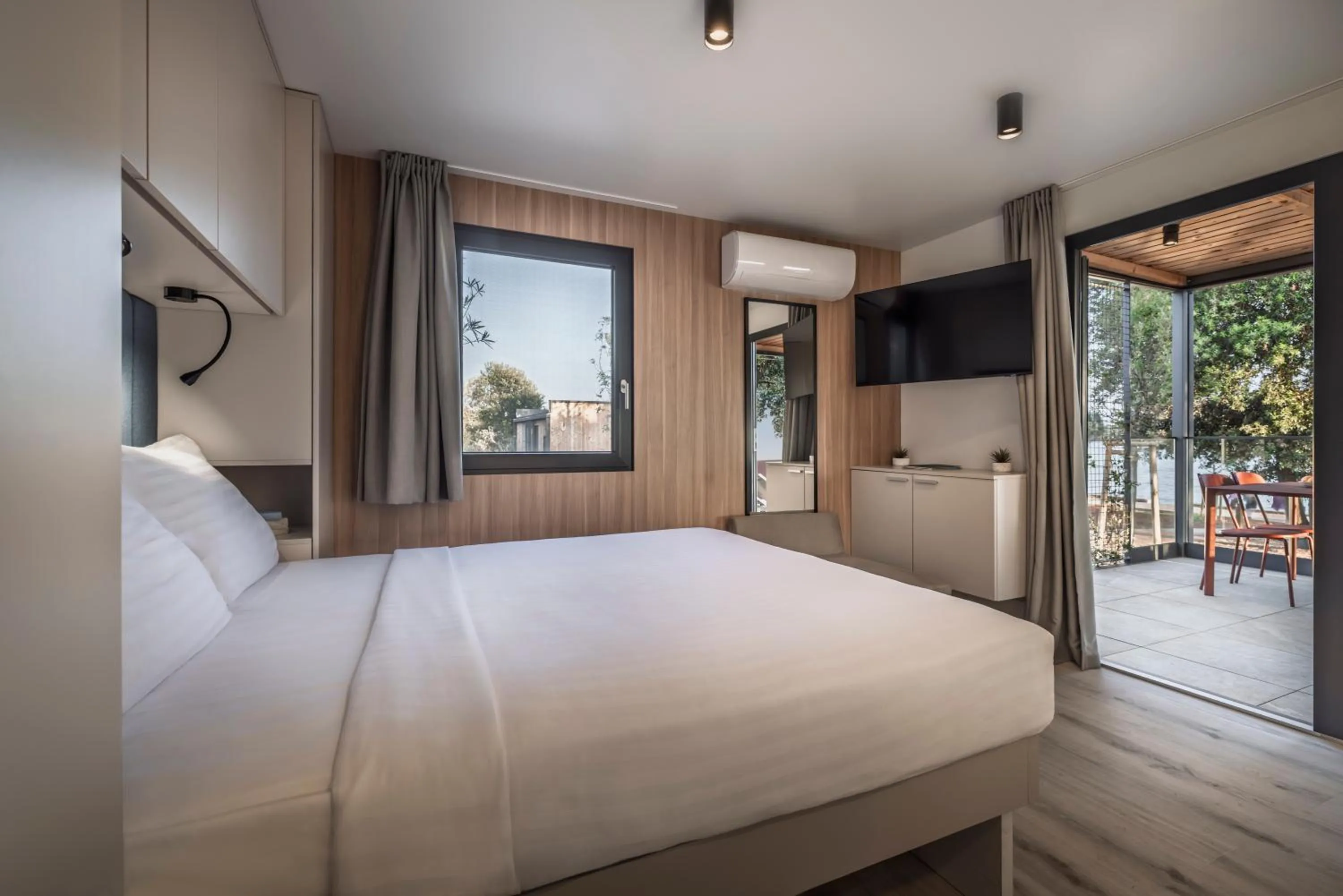 Bedroom, Bed in Maistra Camping Koversada Covered Mobile homes