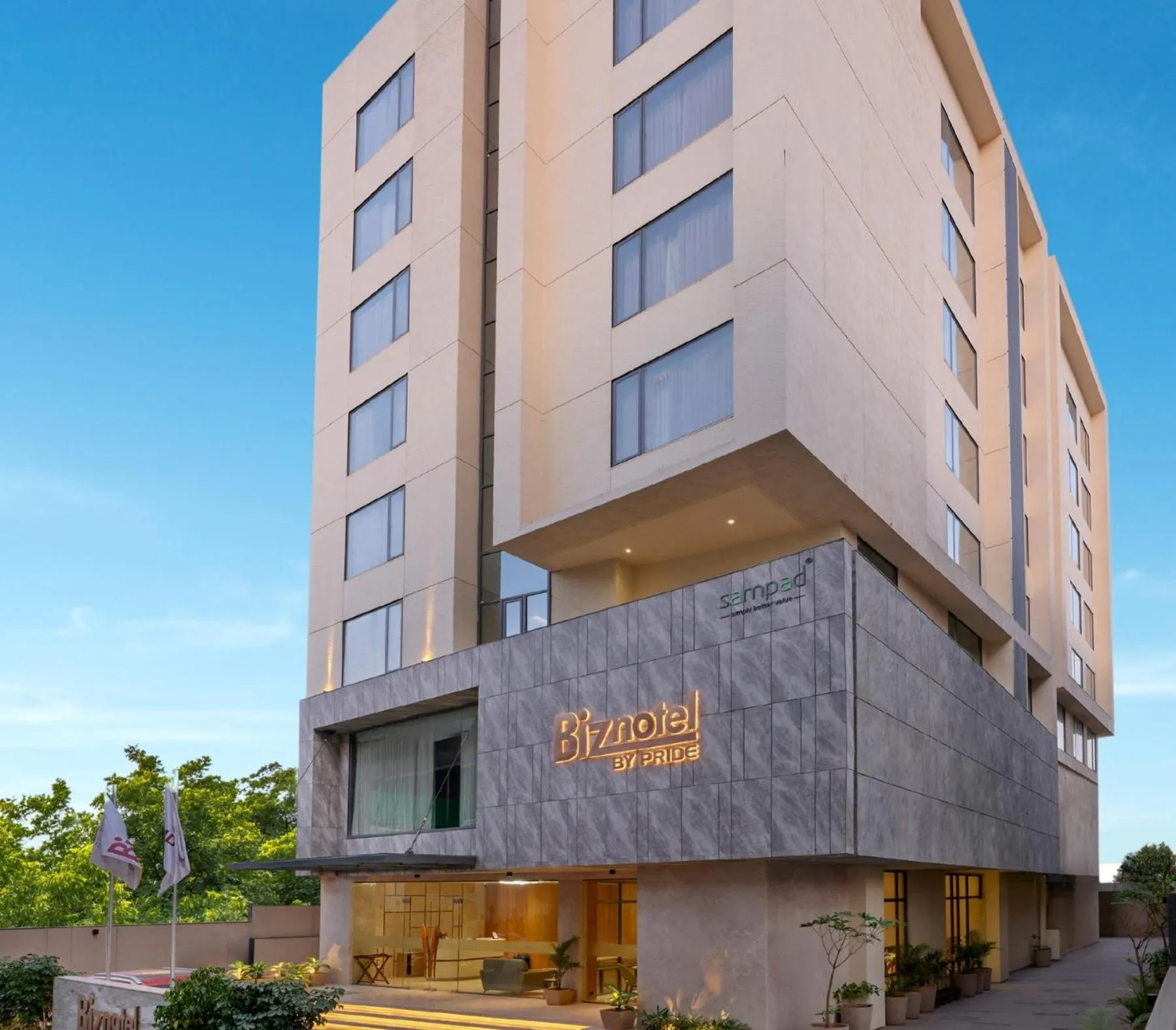 Property building in Biznotel By Pride Motera