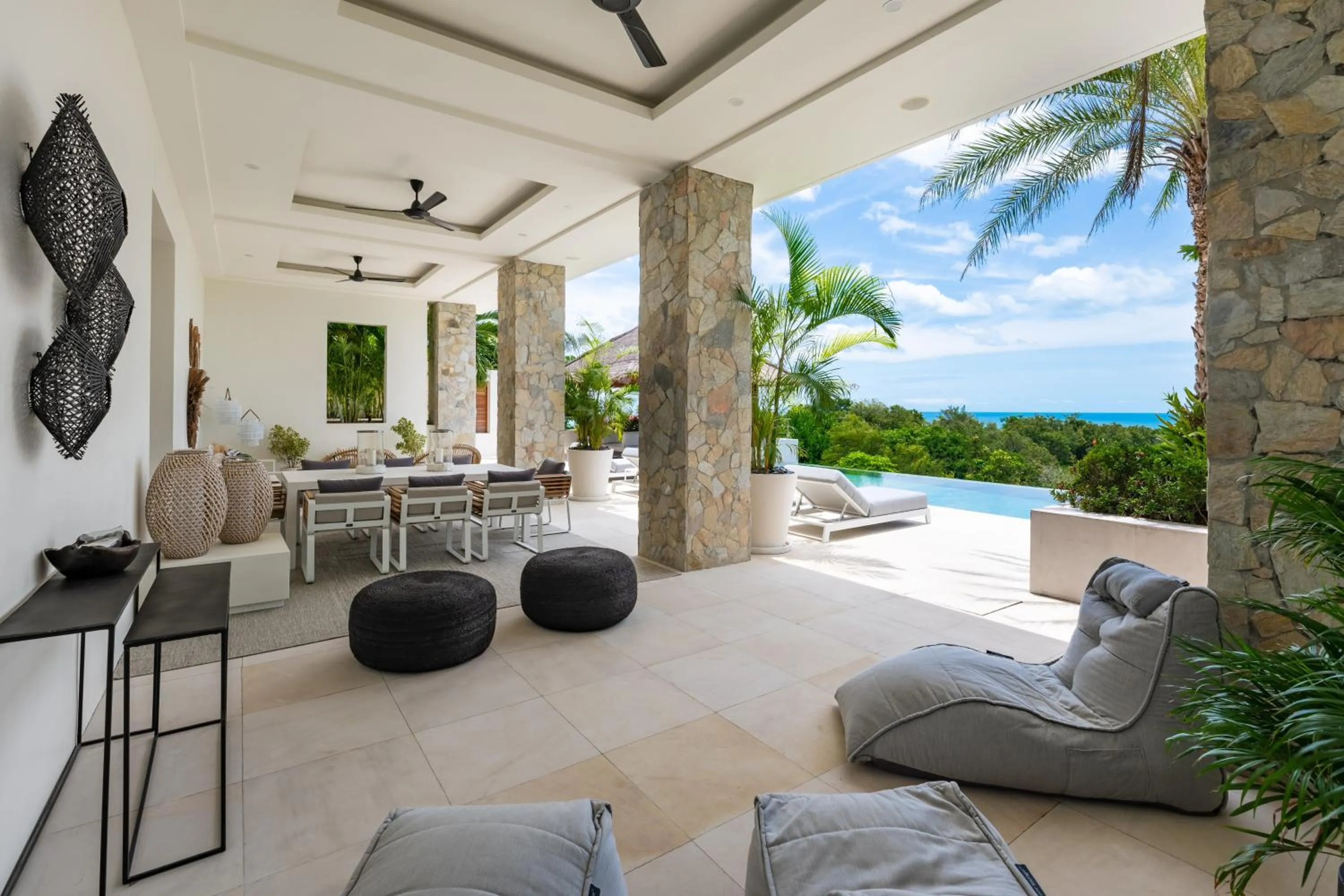 Balcony/Terrace in Villa Kohia, stunning sea views, breakfast, serviced daily, private dining service on request, North Chaweng