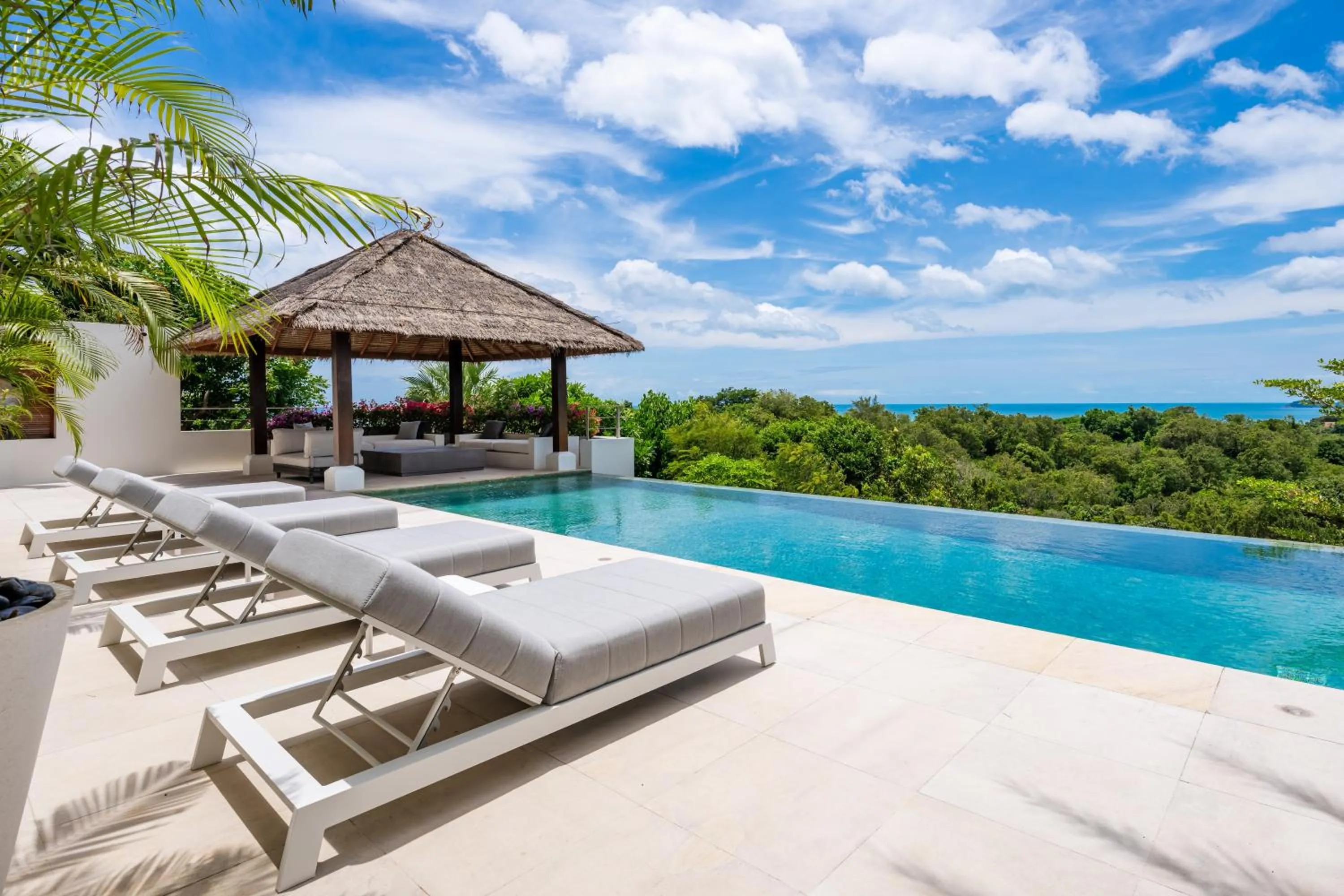 Natural landscape in Villa Kohia, stunning sea views, breakfast, serviced daily, private dining service on request, North Chaweng