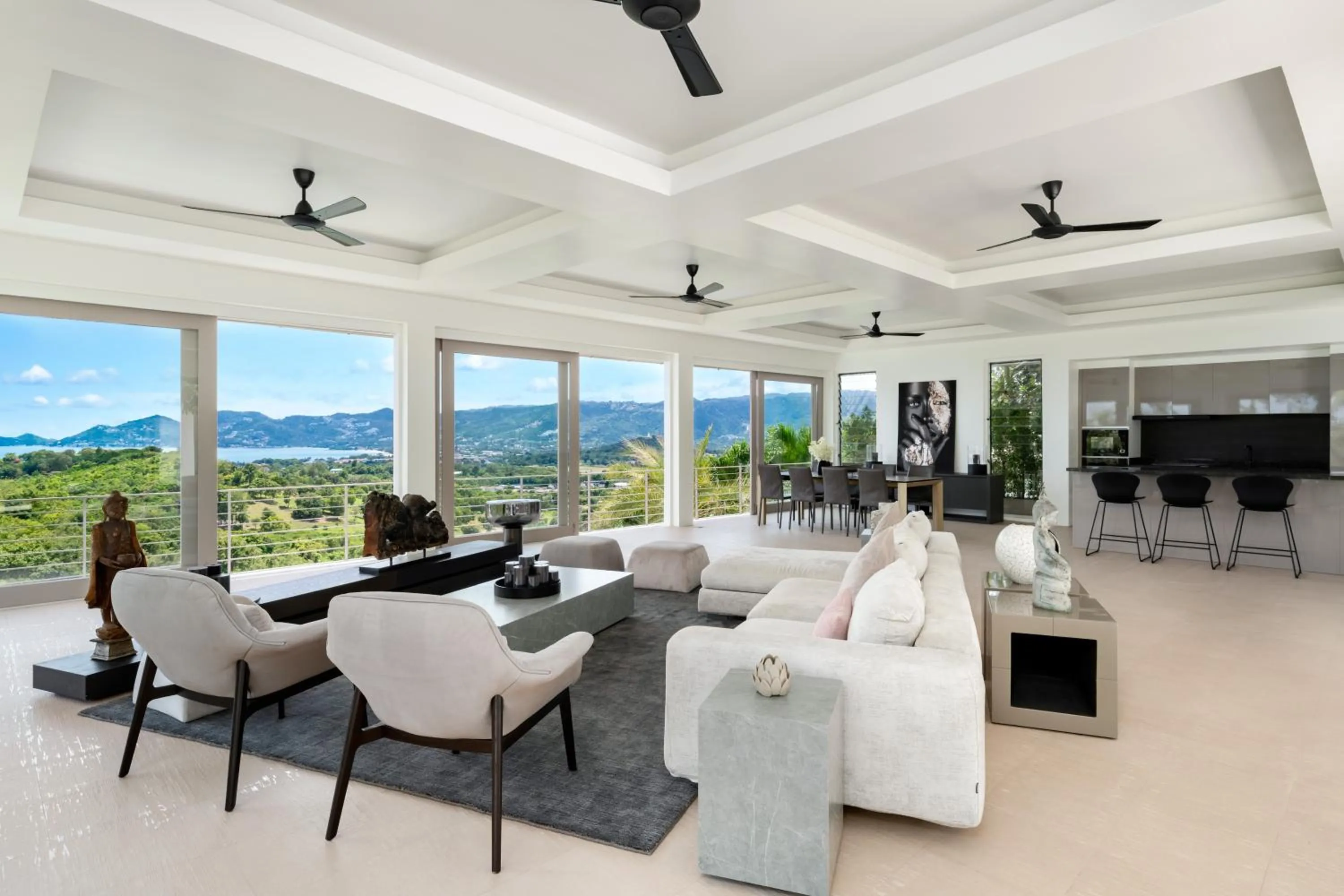 View (from property/room) in Villa Kohia, stunning sea views, breakfast, serviced daily, private dining service on request, North Chaweng