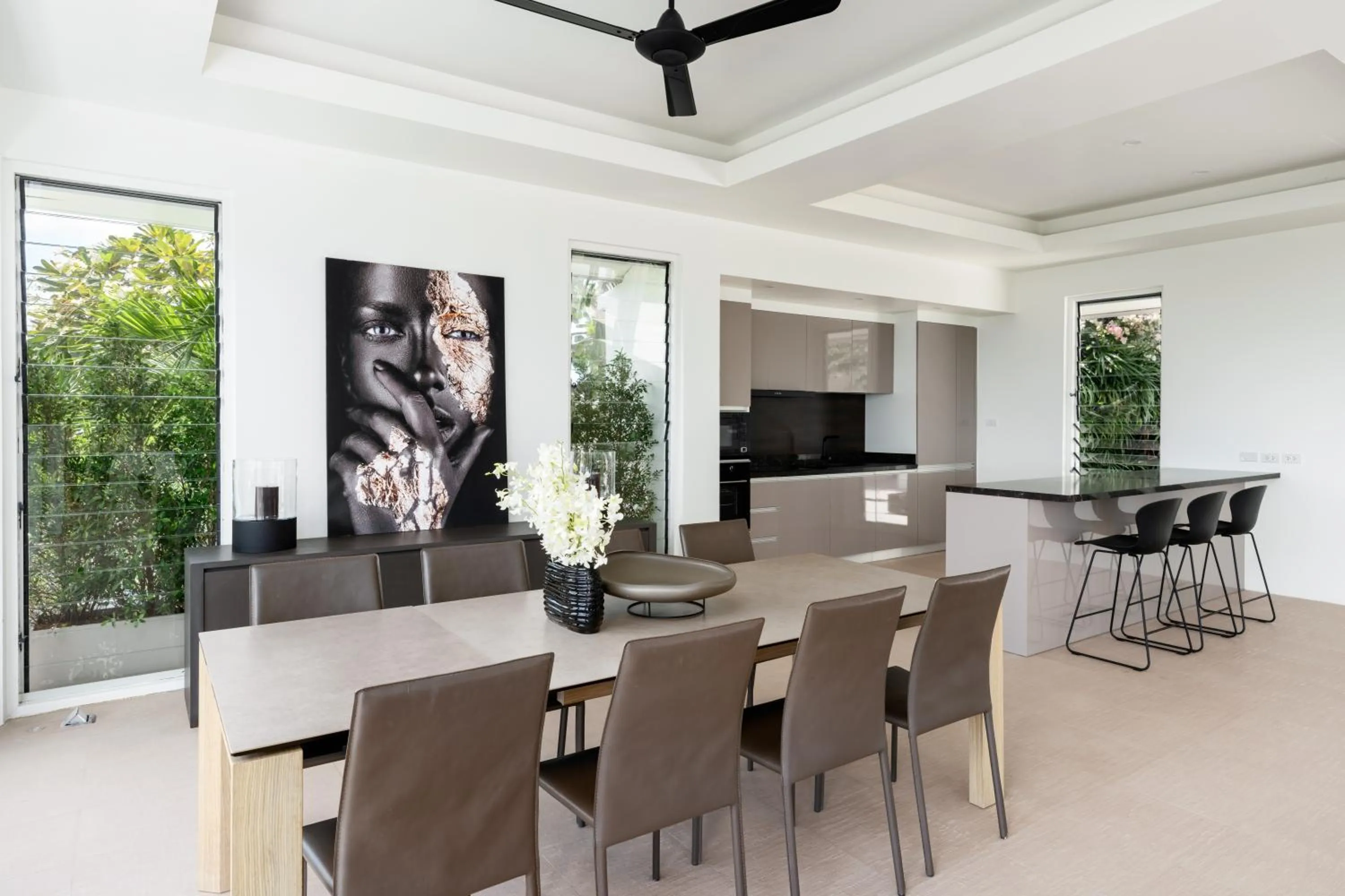 Kitchen or kitchenette in Villa Kohia, stunning sea views, breakfast, serviced daily, private dining service on request, North Chaweng