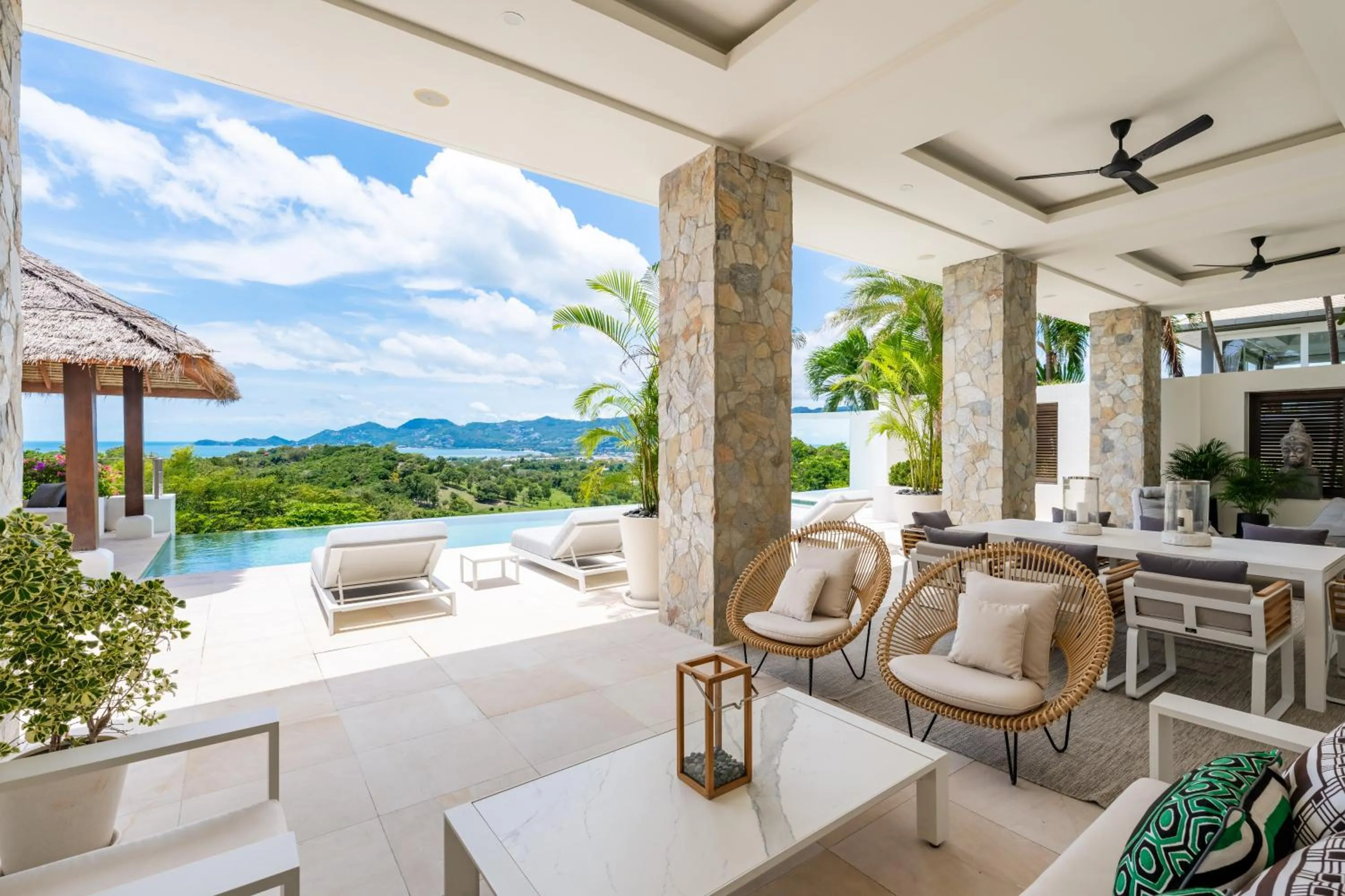 Natural landscape in Villa Kohia, stunning sea views, breakfast, serviced daily, private dining service on request, North Chaweng