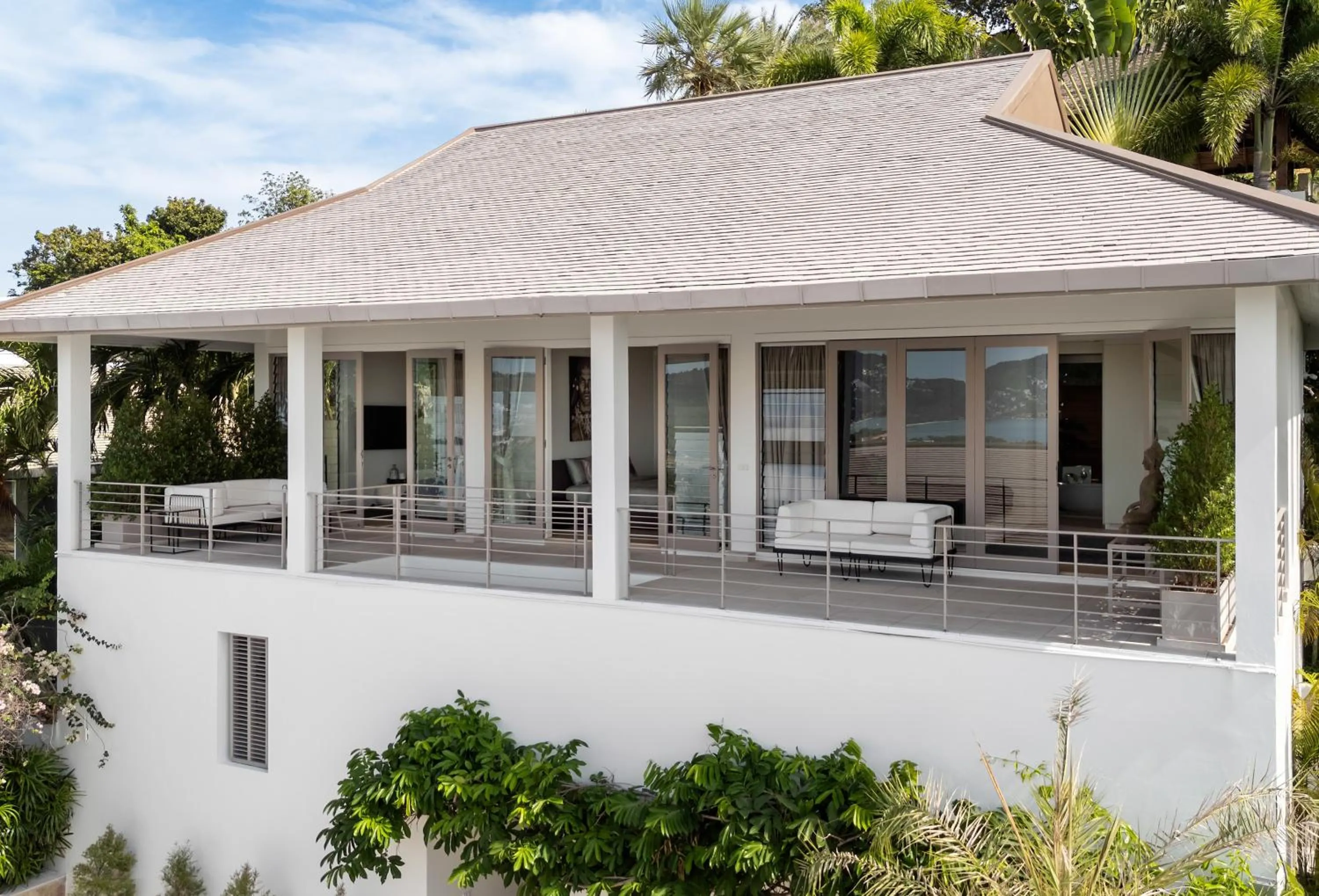 Property building in Villa Kohia, stunning sea views, breakfast, serviced daily, private dining service on request, North Chaweng