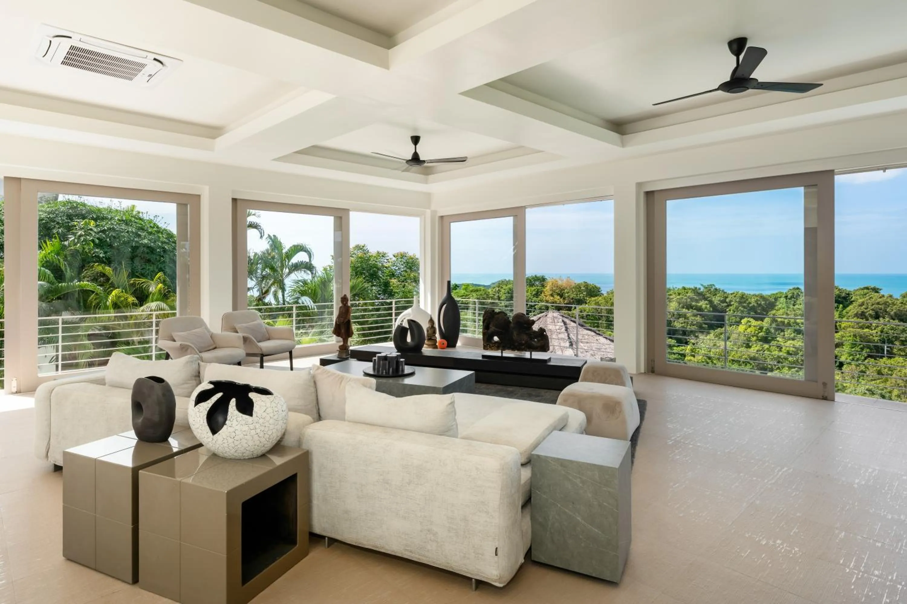 Natural landscape in Villa Kohia, stunning sea views, breakfast, serviced daily, private dining service on request, North Chaweng