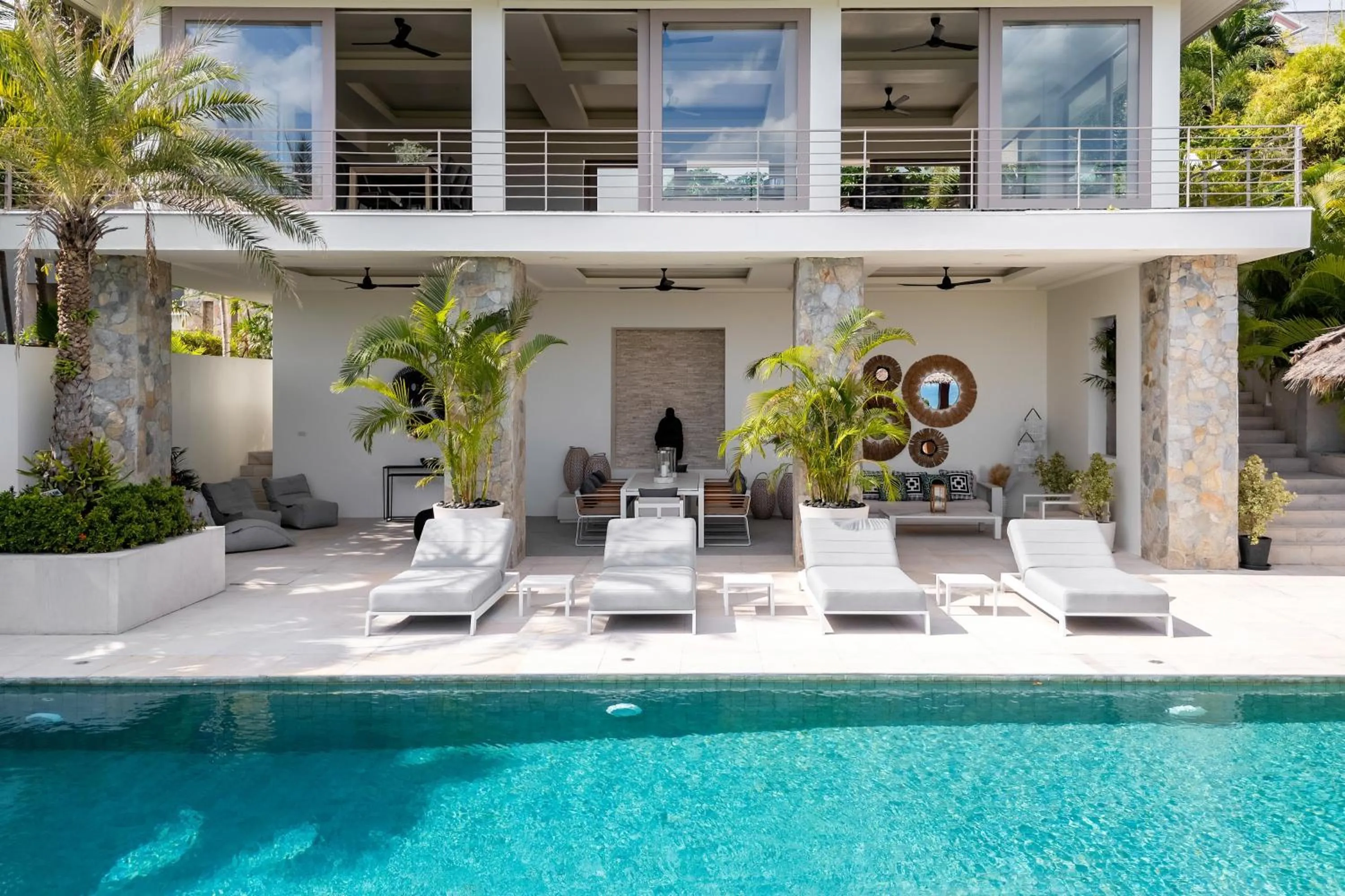 Property building in Villa Kohia, stunning sea views, breakfast, serviced daily, private dining service on request, North Chaweng