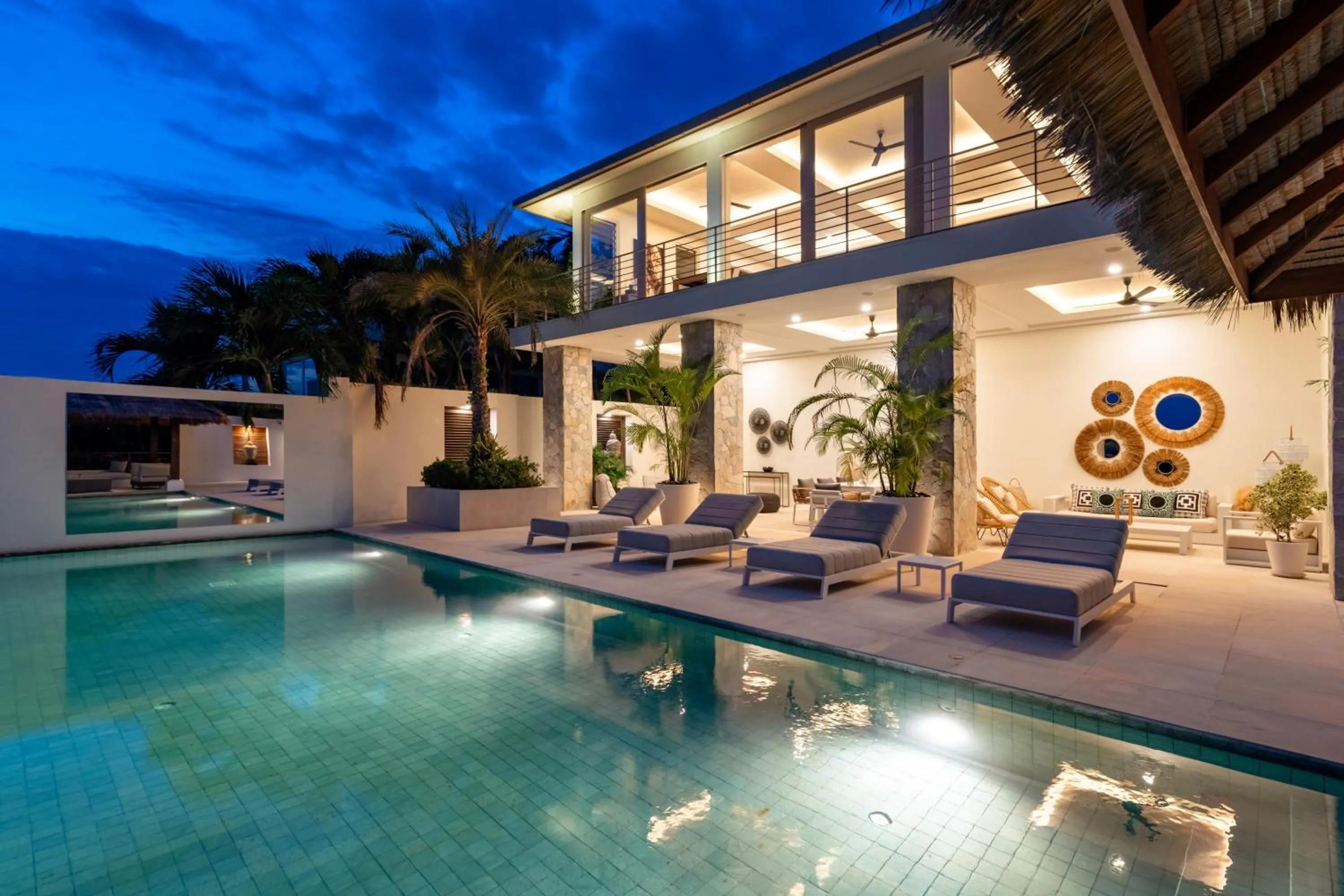 Property building in Villa Kohia, stunning sea views, breakfast, serviced daily, private dining service on request, North Chaweng