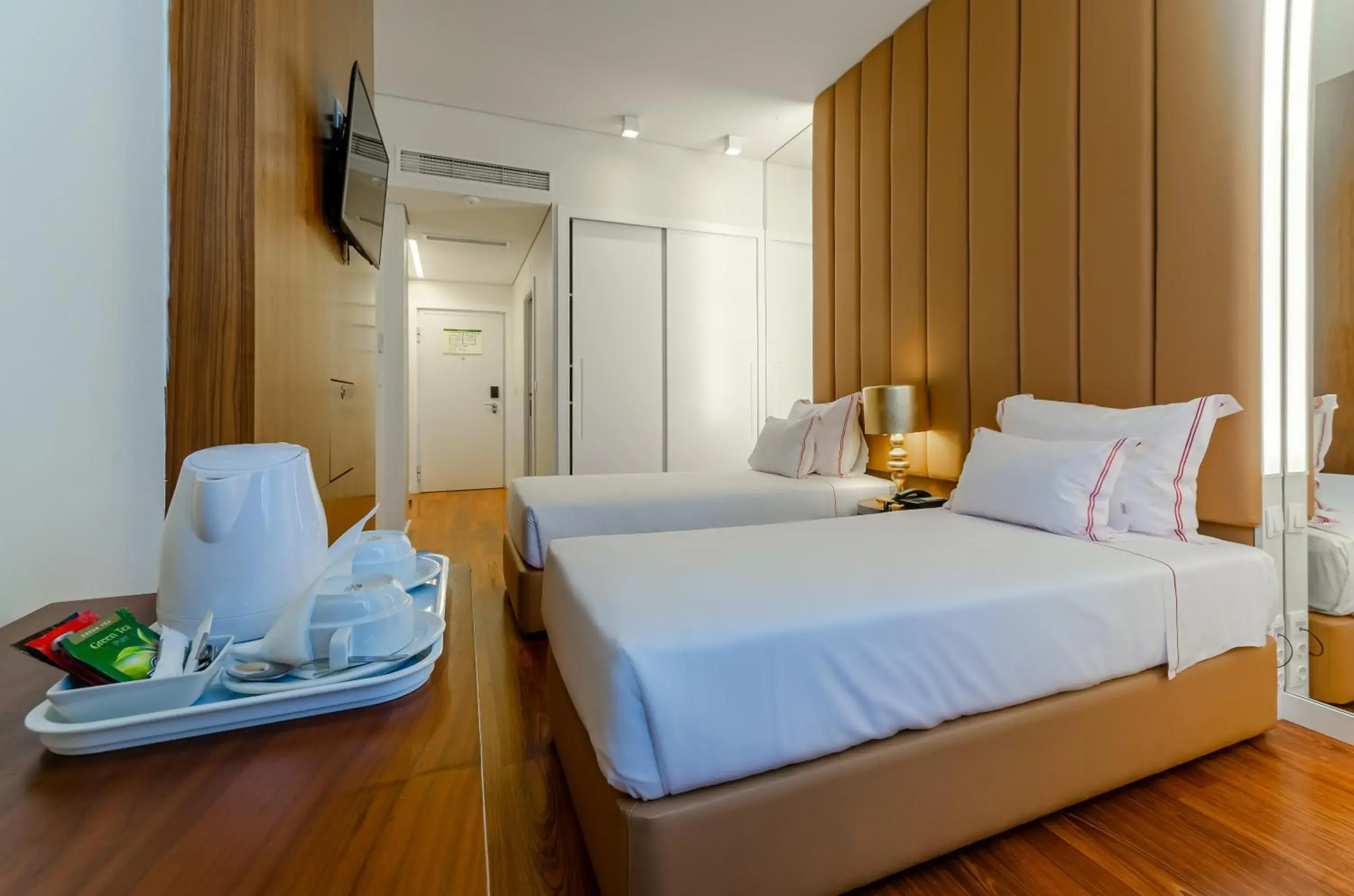 Twin Room with City View in The 7 Hotel, Suites, Studios & Apartments Twin Room with City View in The 7 Hotel, Suites, Studios & Apartments