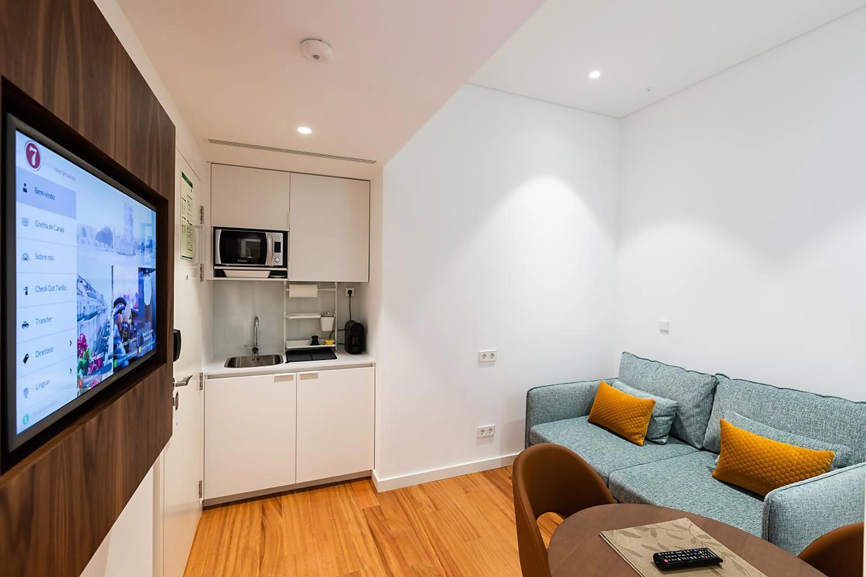 Kitchen or kitchenette in The 7 Hotel, Suites, Studios & Apartments