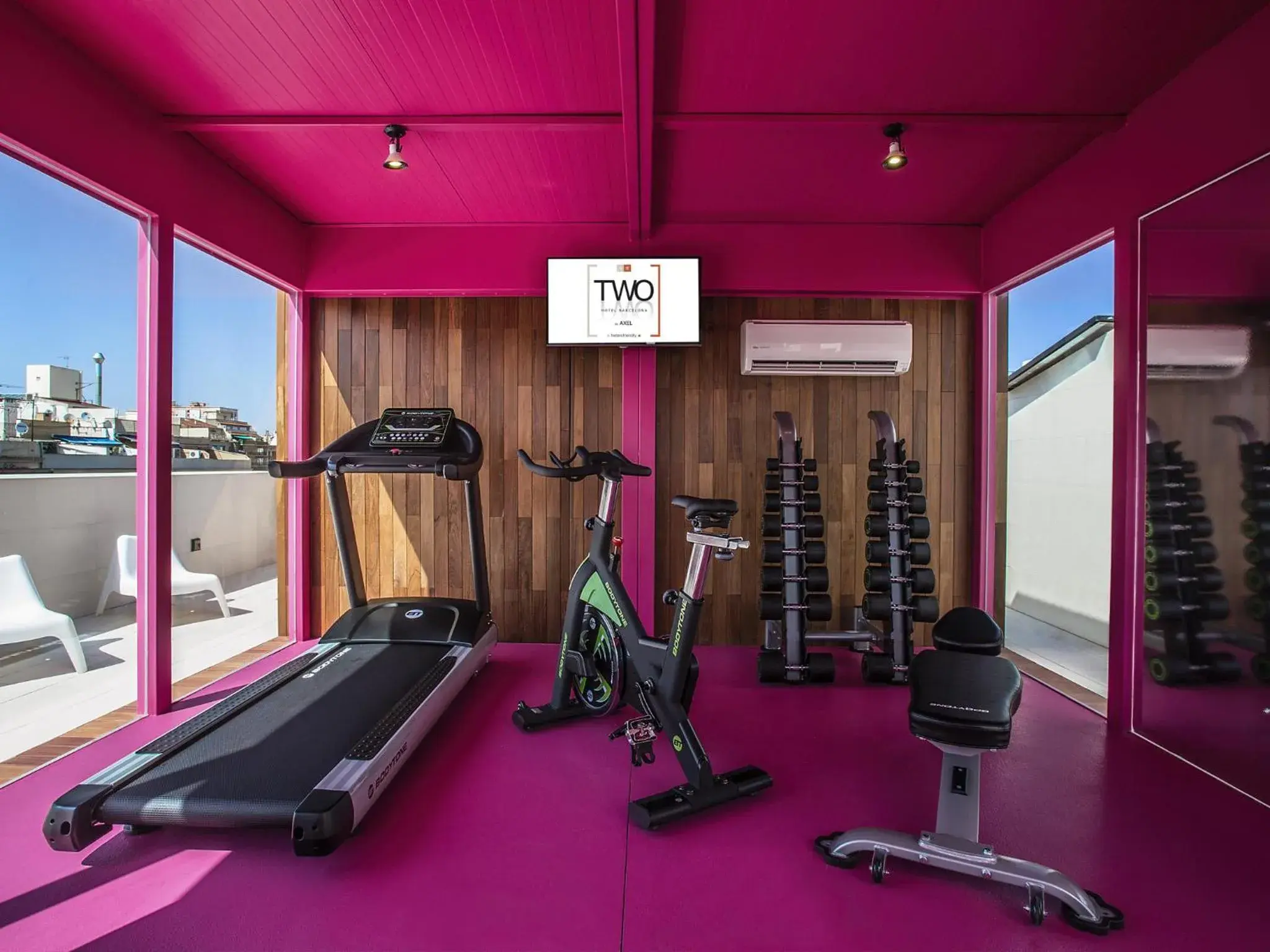 Fitness centre/facilities in Axel TWO Barcelona 4 Sup - Adults Only Fitness centre/facilities in Axel TWO Barcelona 4 Sup - Adults Only