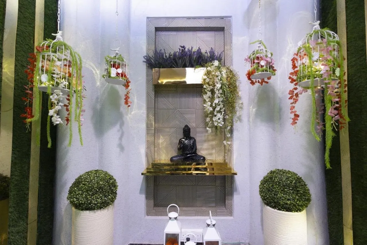 Decorative detail in INDUS TIARA- A Corporate Boutique Hotel