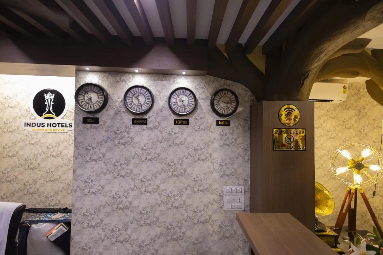 Lobby or reception in INDUS TIARA- A Corporate Boutique Hotel