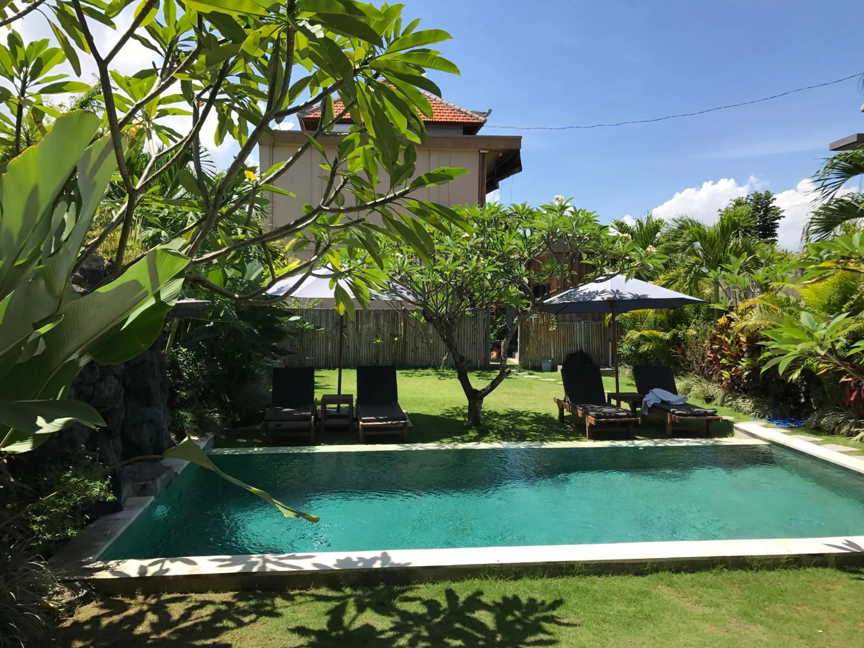 Pool view in Koming Guest House